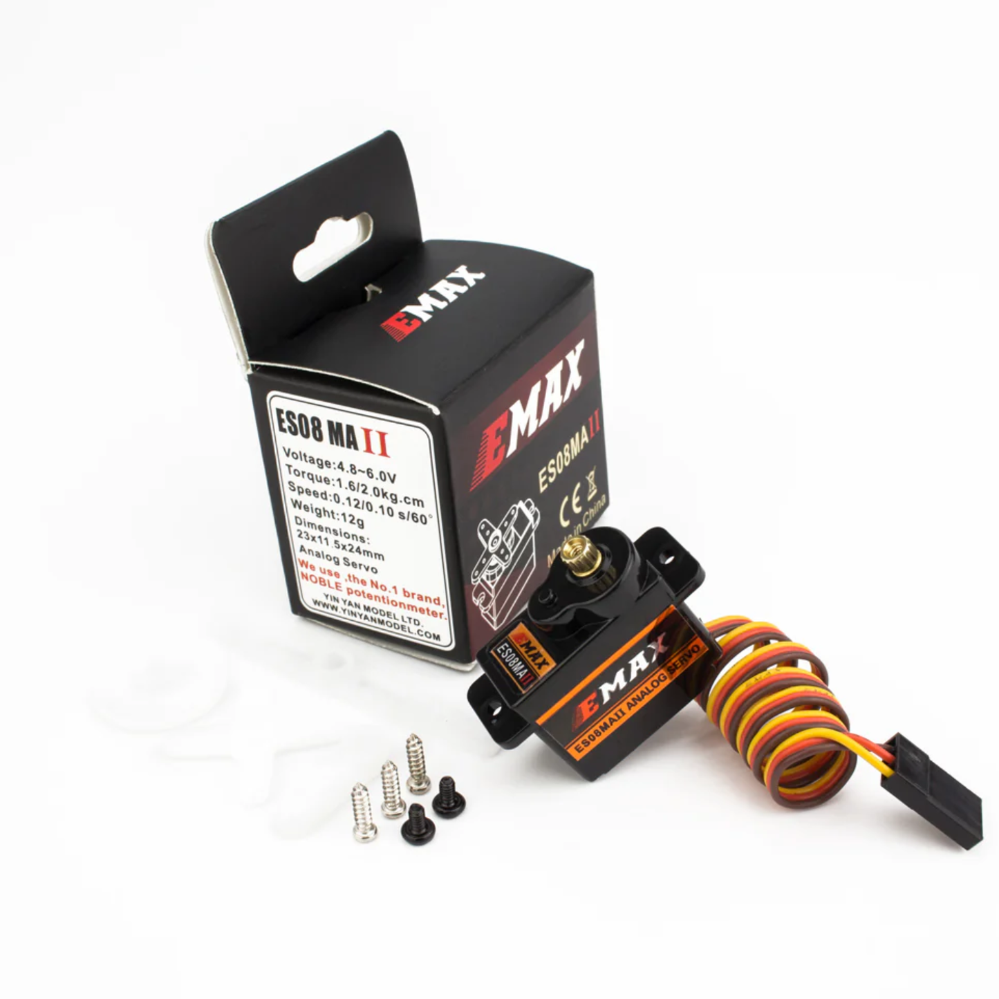 EMAX ES08MA II Digital Servo High Torque Metal Gear Micro Servo Motor For RC Helicopters, Cars, and Airplanes - RS1343