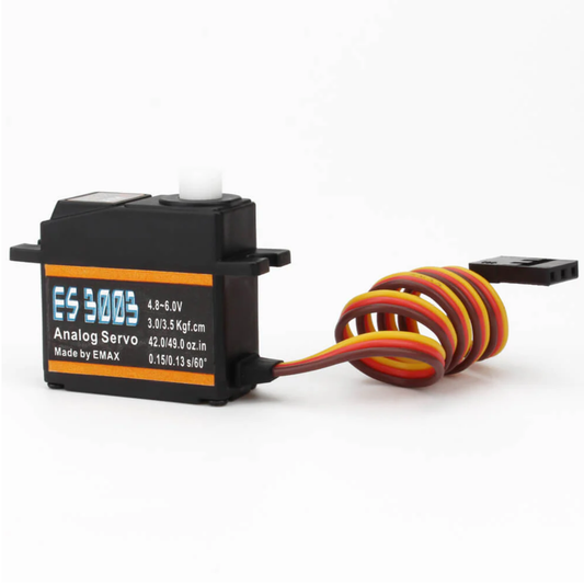 EMAX ES3003 17g 3.5kg Analog Servo 23T Plastic Gear 0.13sec For RC Airplane – Original - RS4906