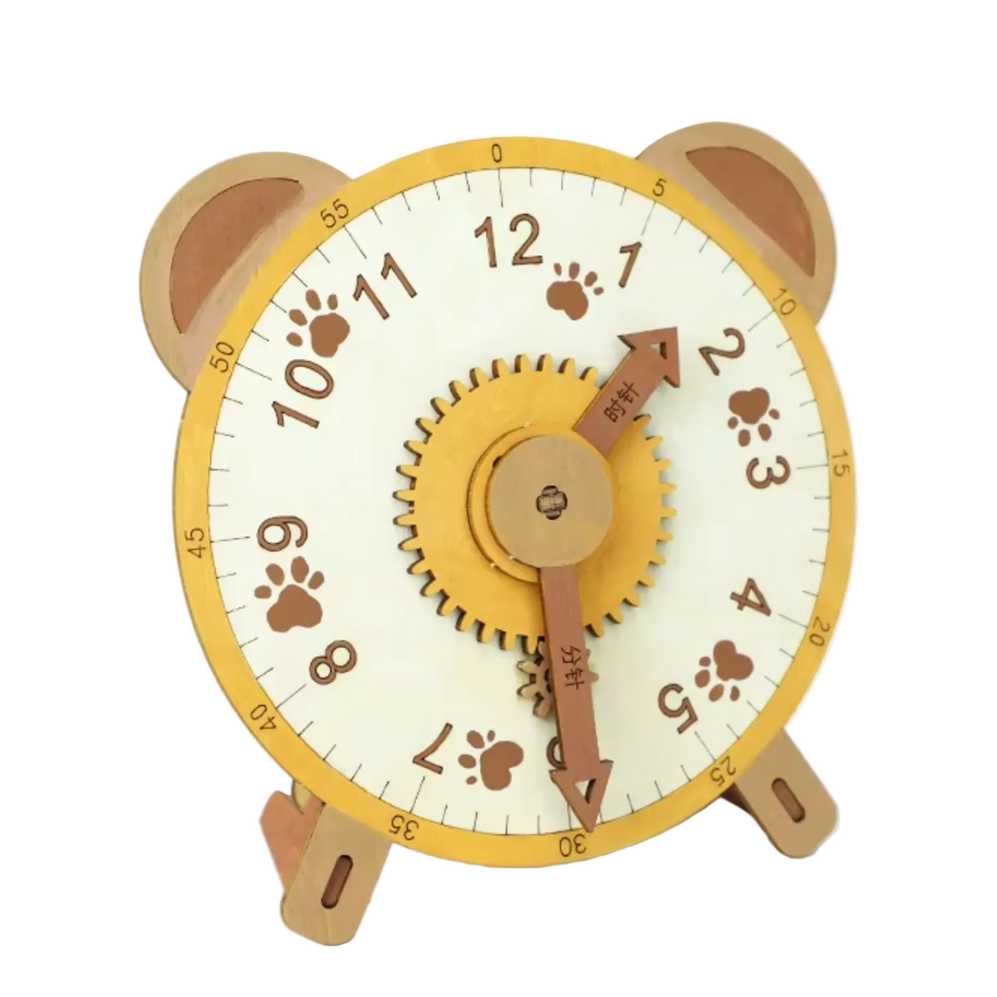 DIY Wooden Clock Kit STEM Science Kit For Kids Educational Physics Learning Toy