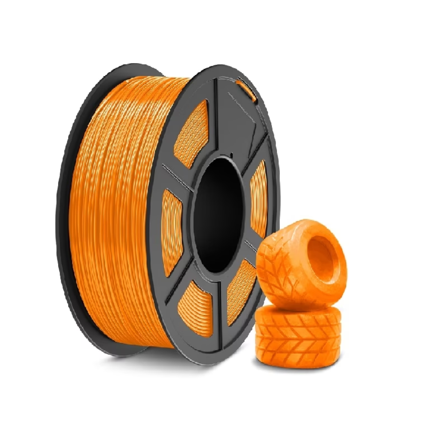 MAKER52 TPU-95A 1.75mm Flexible 3D Printer Filament 1kg Spool For FDM Printing - Orange
