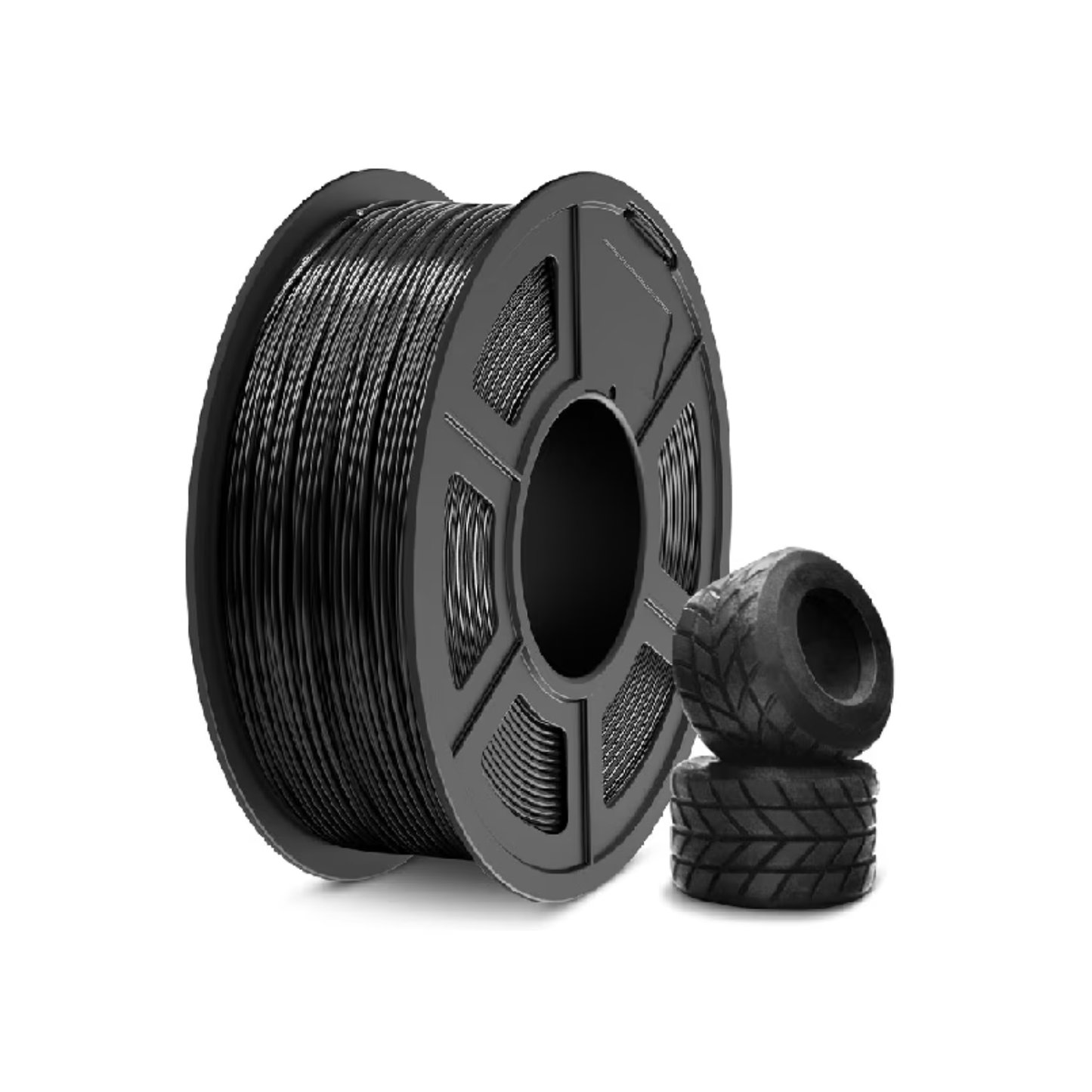 MAKER52 TPU-95A 1.75mm Flexible 3D Printer Filament 1kg Spool For FDM Printing - Black