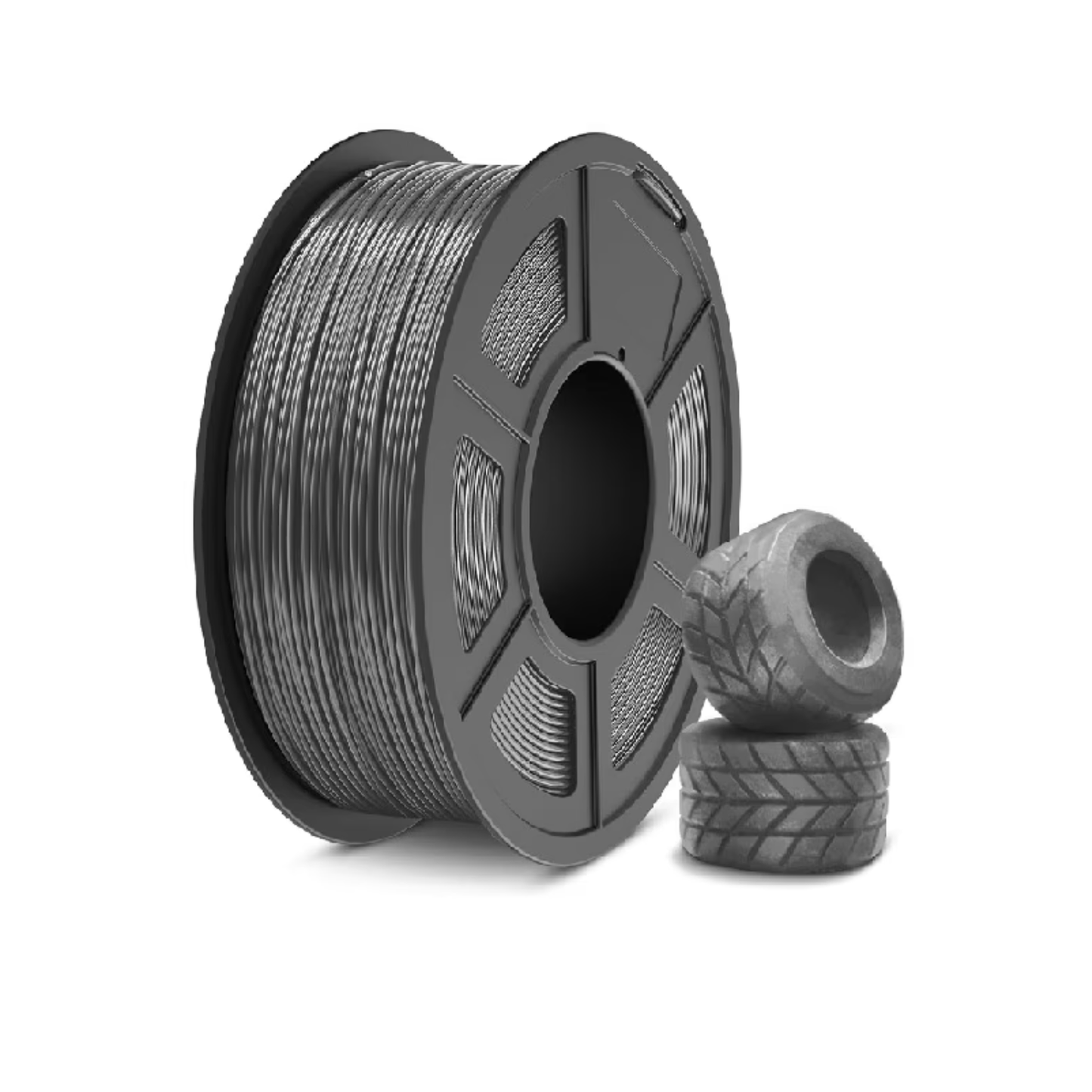 MAKER52 TPU-95A 1.75mm Flexible 3D Printer Filament 1kg Spool For FDM Printing - Grey