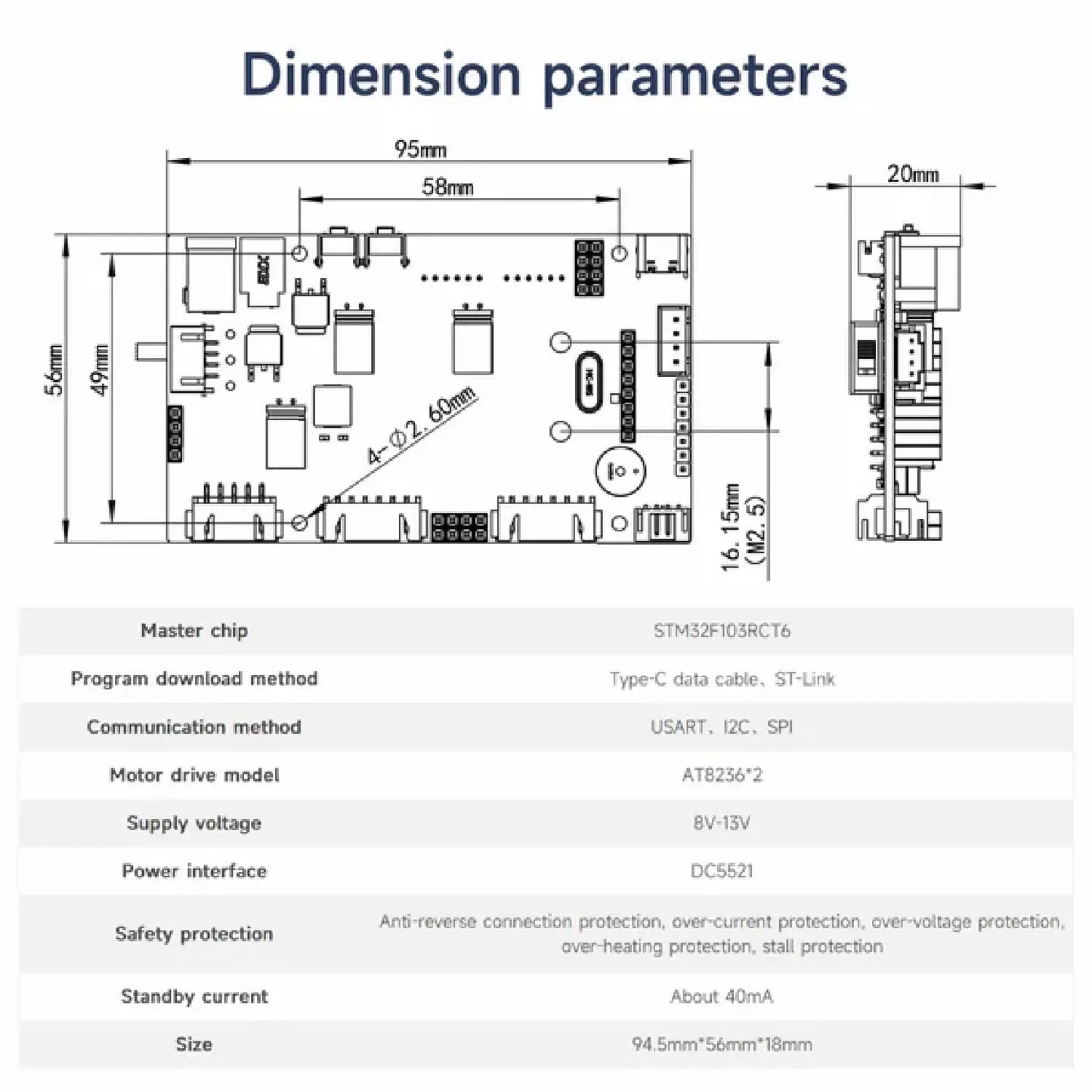 STM32 Driver Expansion & Basic Board for Self-Balancing Robot Car – Yahboom YB-EST01 V2.0