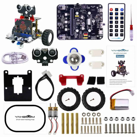 Micro:bit Smart Robot Car BitBot – IR & App Control | 2WD RC Kit V2/V1.5