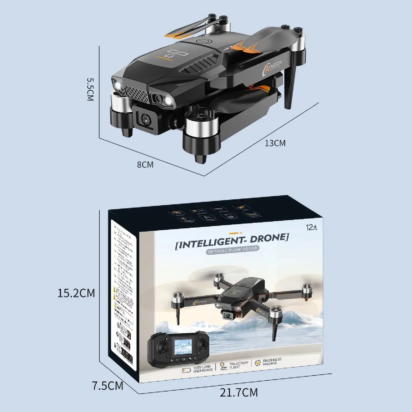F205 Drone – 4K HD Camera, Brushless Motor, 25min Flight Time - RS8708