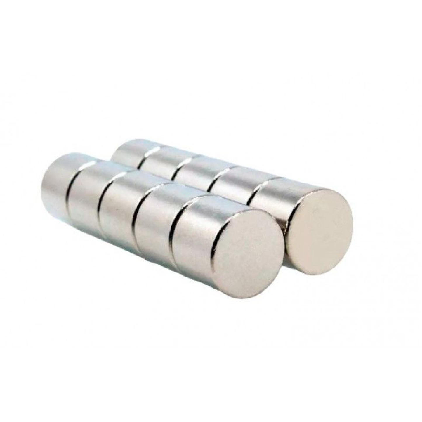 10mm x 12mm Silver Neodymium Magnet