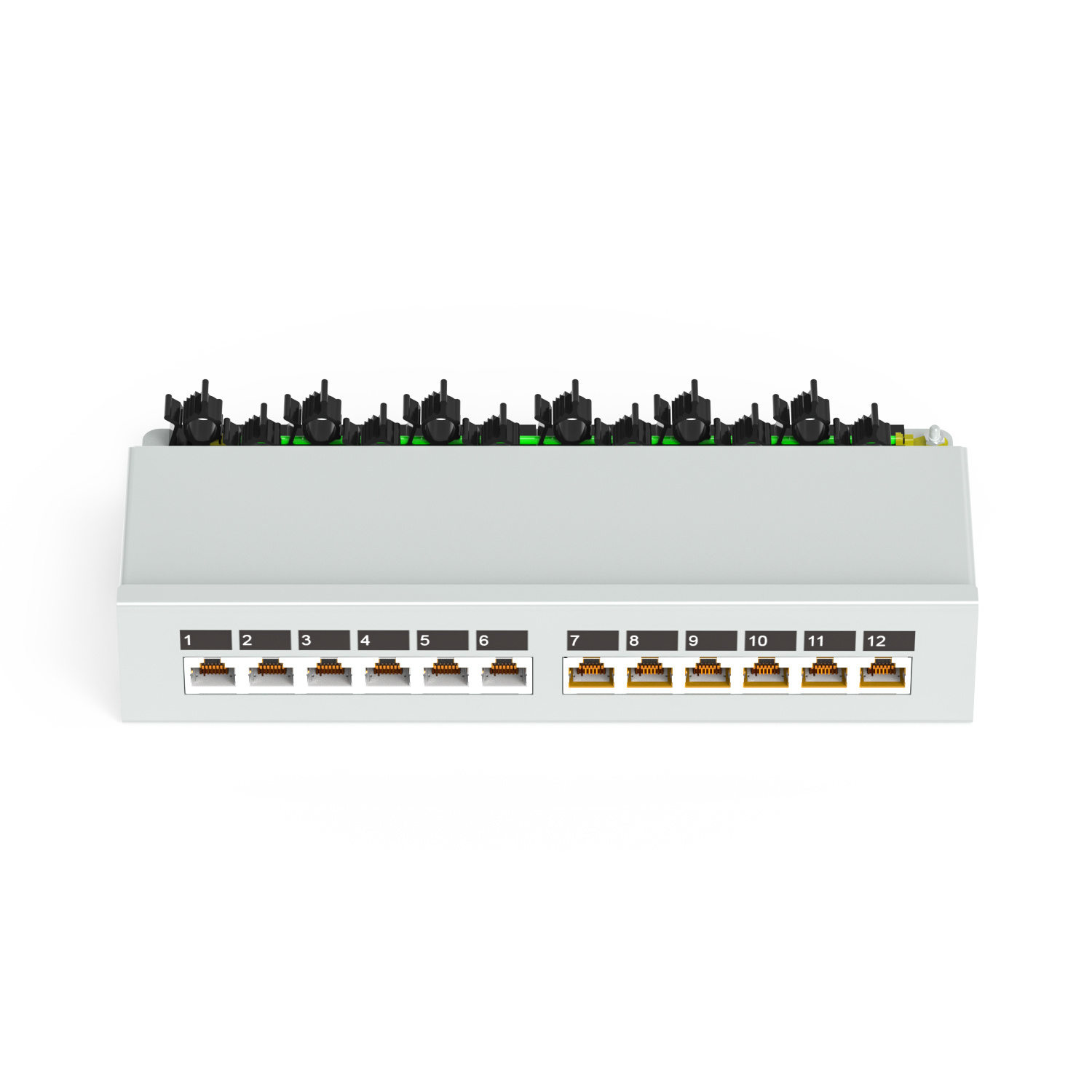 Shielded 12-Port Ethernet Patch Panel |