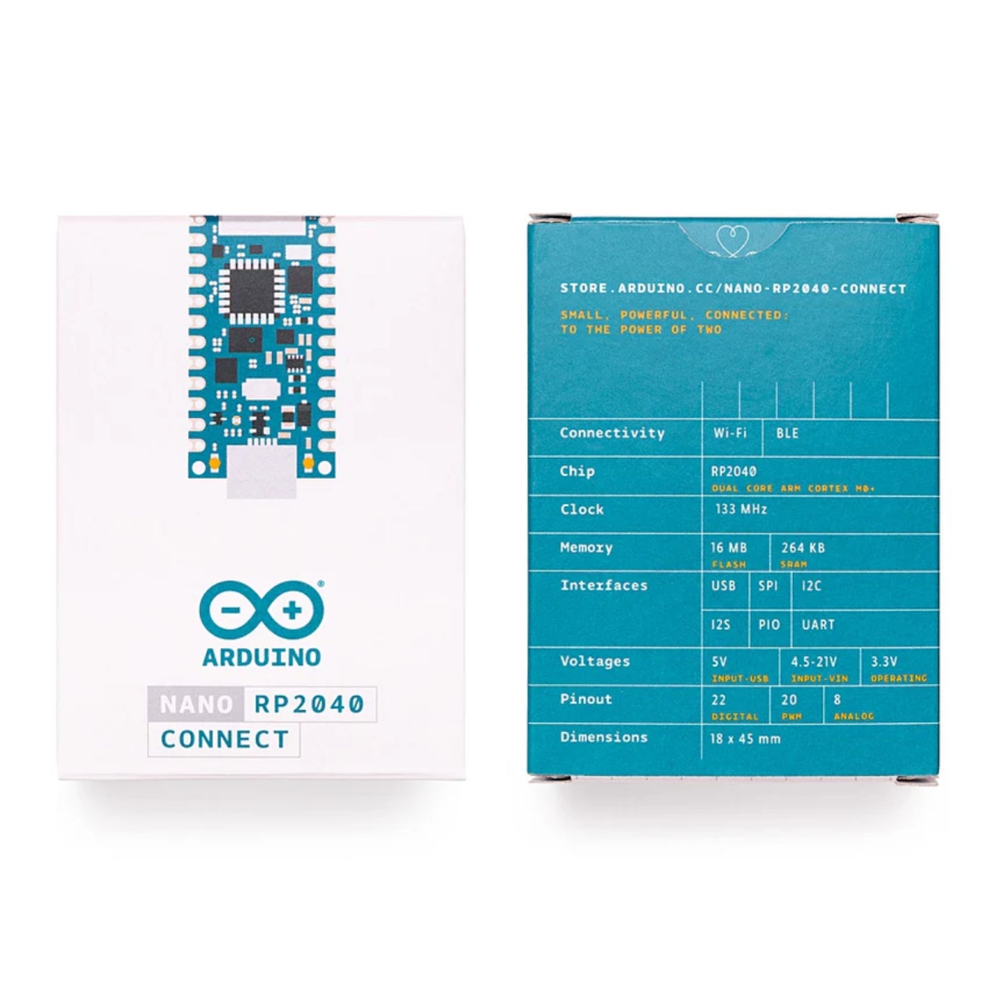 Official Arduino Nano RP2040 Connect Bare Board Without Headers For Custom IoT & Embedded Applications