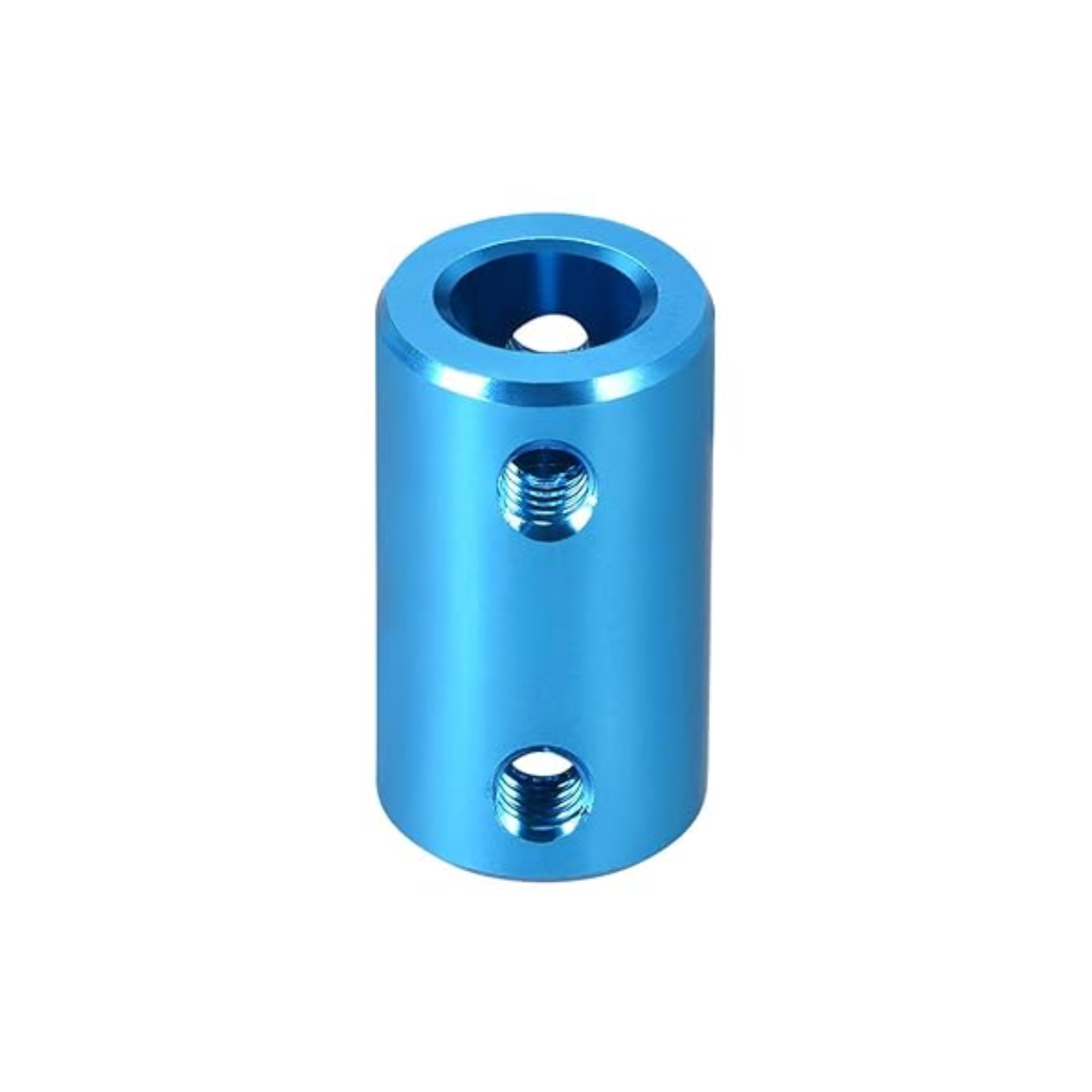 8x8mm Bore Rigid Shaft Coupling L25×D14 Aluminium Alloy Motor Connector with Screws for 3D Printer & CNC - Blue - RS7465
