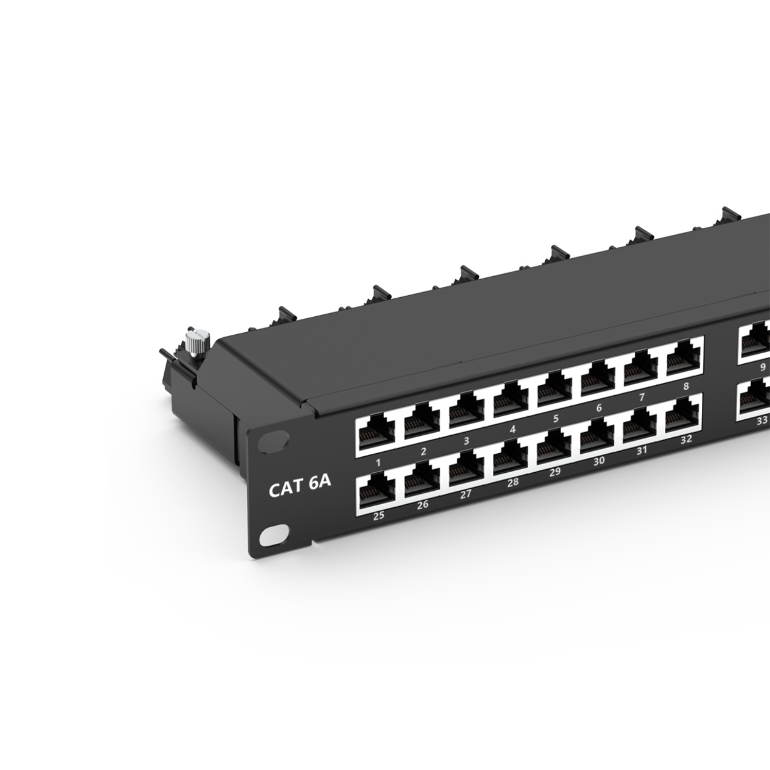 1U 48-Port Shielded Keystone Patch Panel