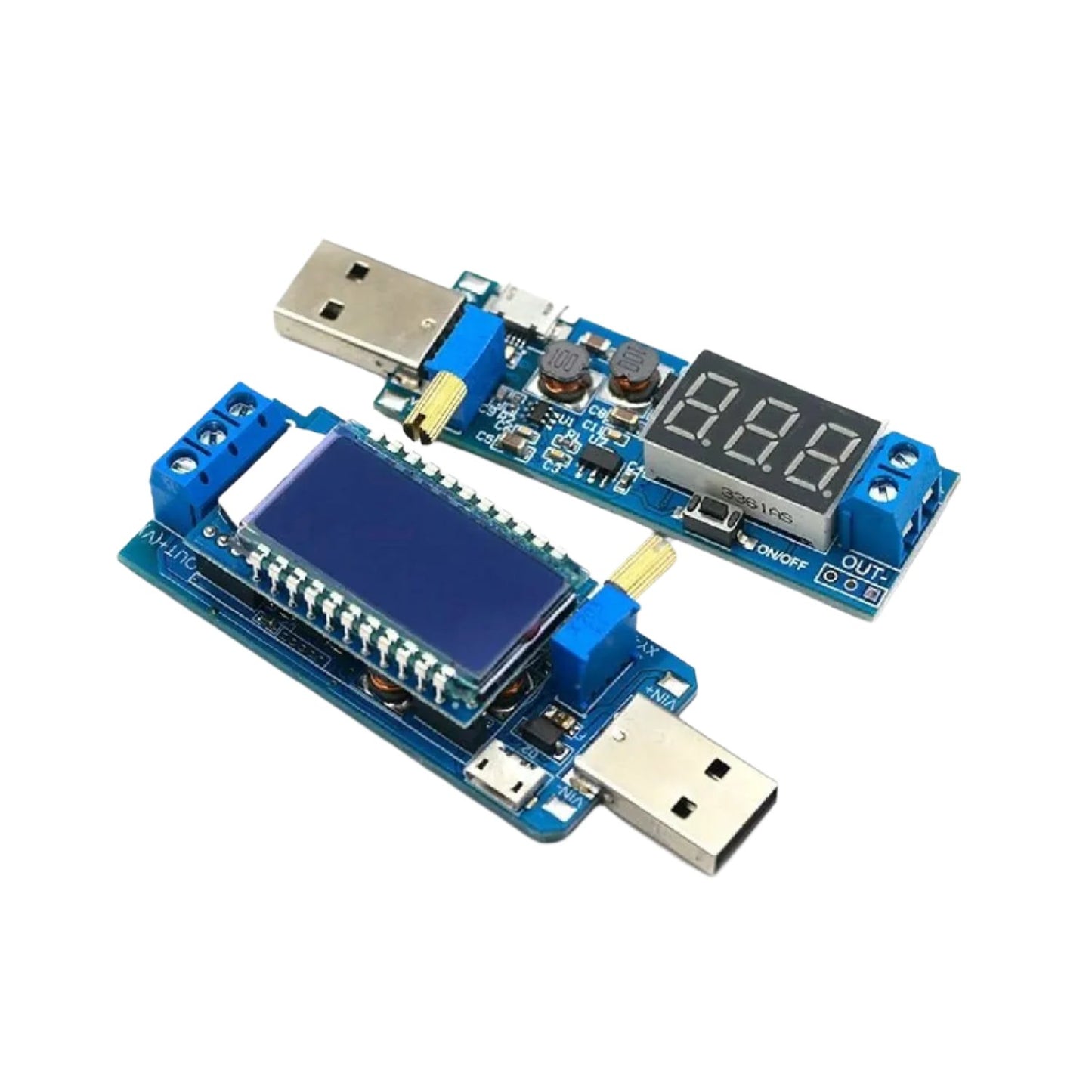 DC-DC 5V To 3.5V-12V Adjustable Boost Buck Converter USB Step-Up/Down Power Supply Module - 1.2V-24V Boost Buck Converter USB Power Supply LCD Power Supply - RS2541