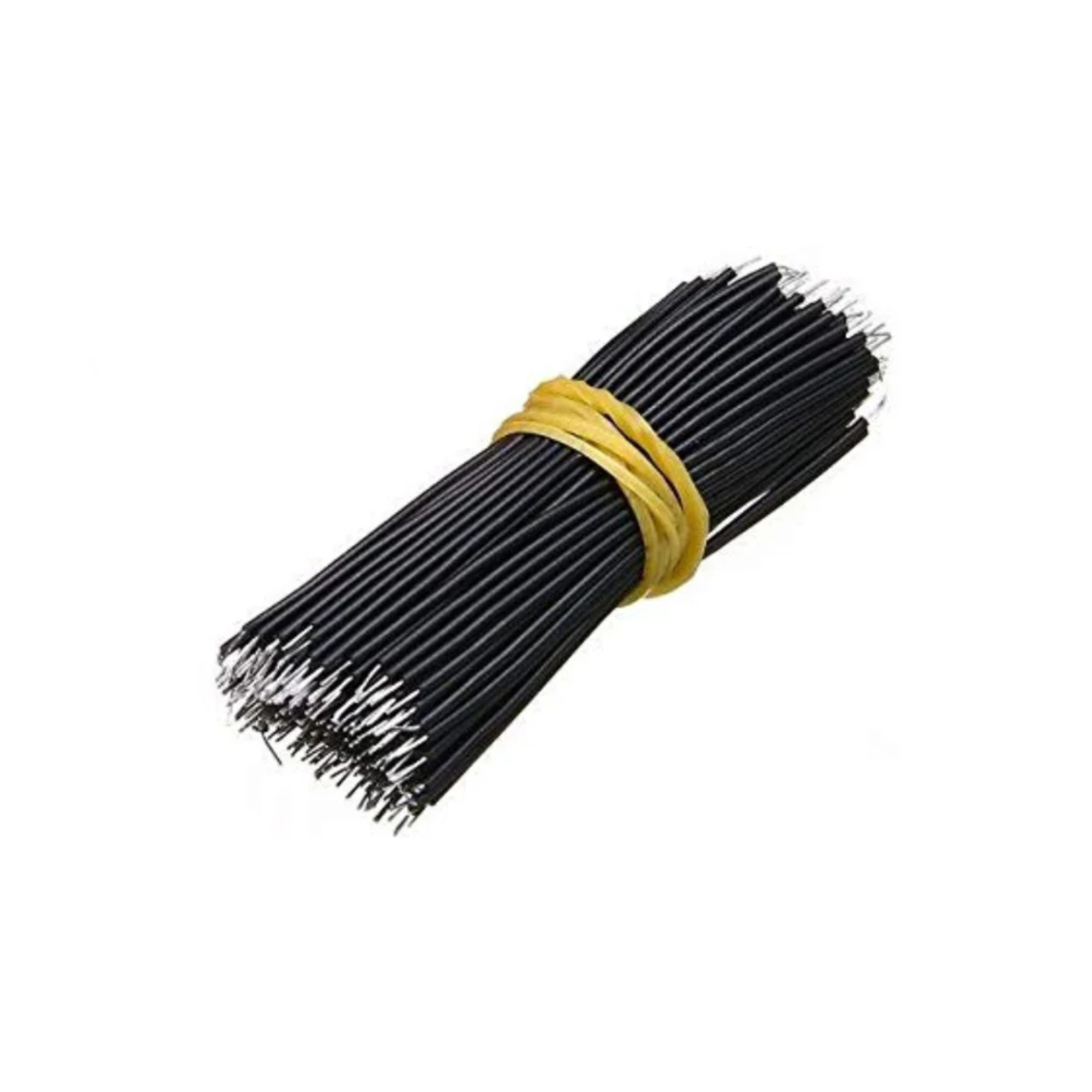 Motherboard PCB Breadboard Jumper Cable 150mm Breadboard Jumper Wire 24AWG For PCB, Arduino, and Motherboard Prototyping - Black Pack of 20 - RS3859