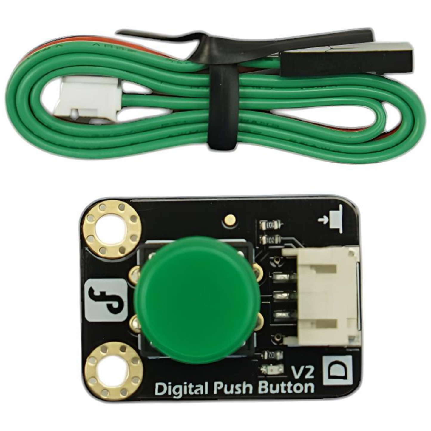DFRobot Gravity: Digital Push Button (Green)