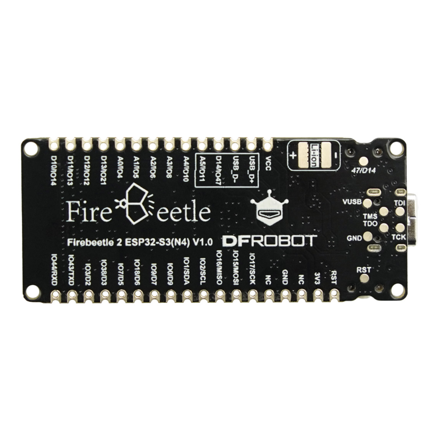 DFRobot FireBeetle 2 ESP32-S3 (N4) Dual-core IoT Microcontroller No Camera, 4MB Flash, 512KB SRAM, Integrated AI Acceleration For Advanced Projects