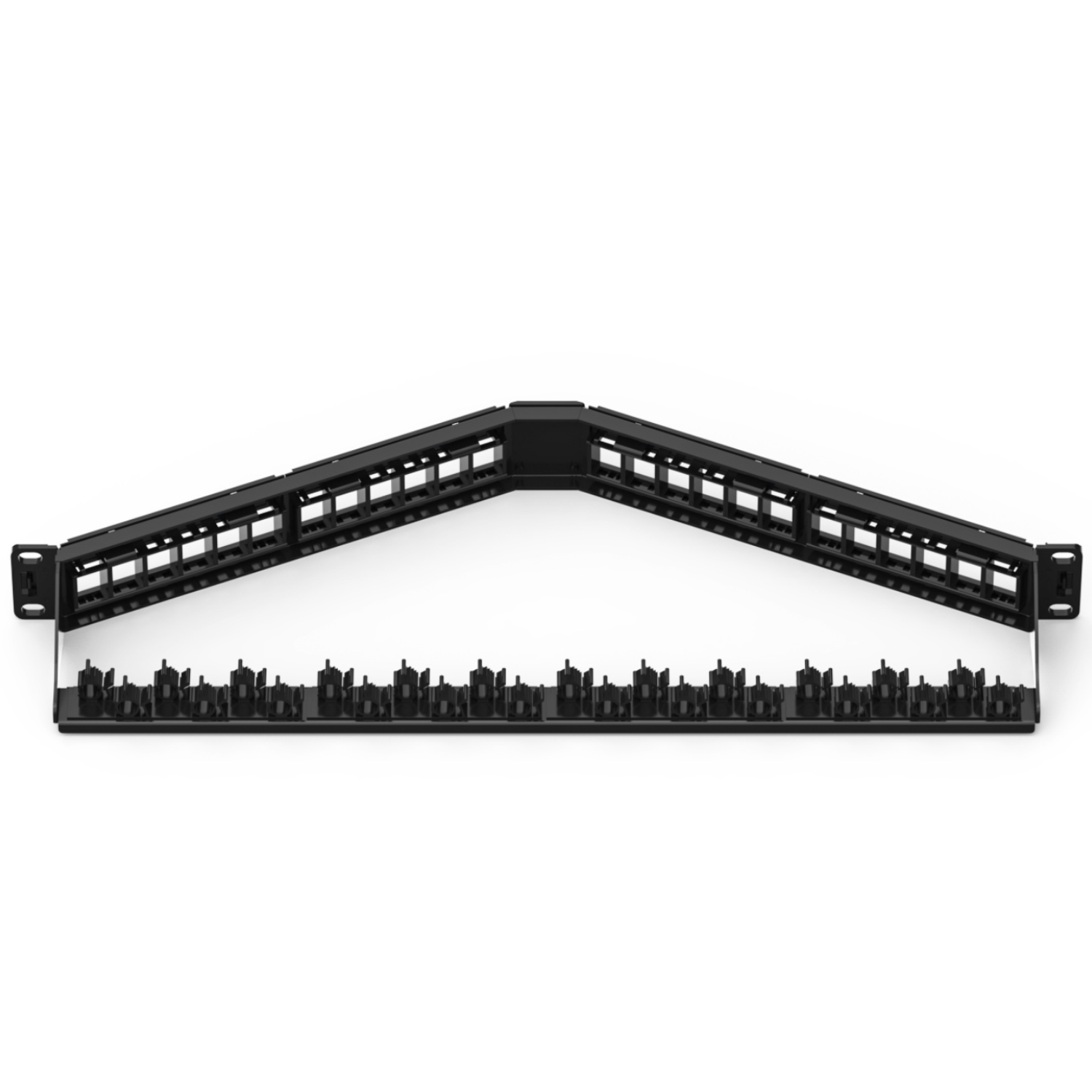 1U 24-Port Angled UTP Patch Panel