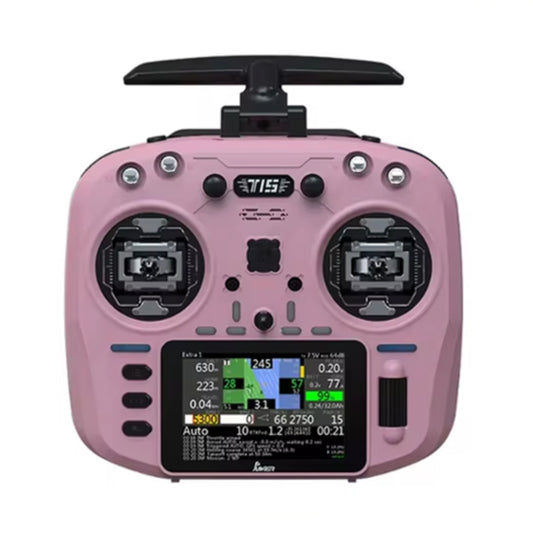 Jumper T15 Advanced ELRS 2.4GHz Radio Controller Precision Hall Gimbals, 3.5-inch Touchscreen, EdgeTX Compatible for FPV Drone Piloting - Lily Pink - RS8561