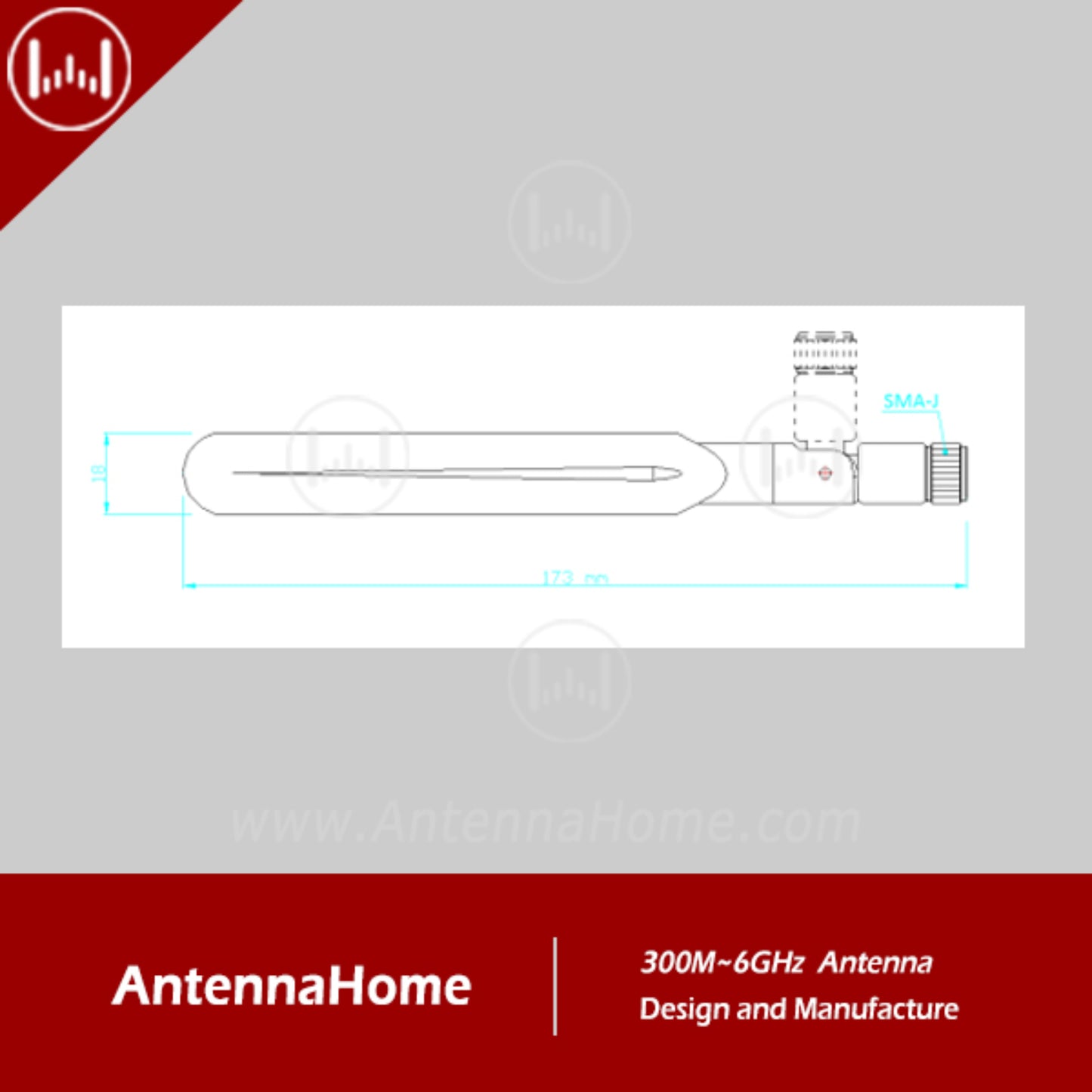 AntennaHome AH3G.102 HB180 BIAN Antenna High Performance 3G/4G/5G Multi-Band BIAN Antenna For Reliable and High Speed Data Transmission - RS7379