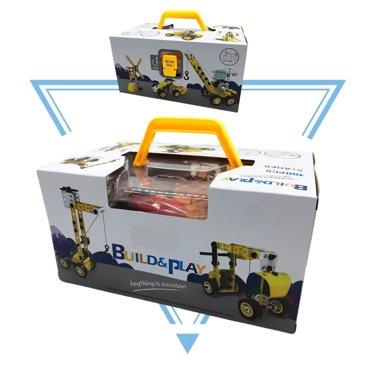 10-in-1 STEM Educational Building Toys Engineering Construction Set for Kids Creative Learning Toy for Boys & Girls Ages 5–10+ - RS9307