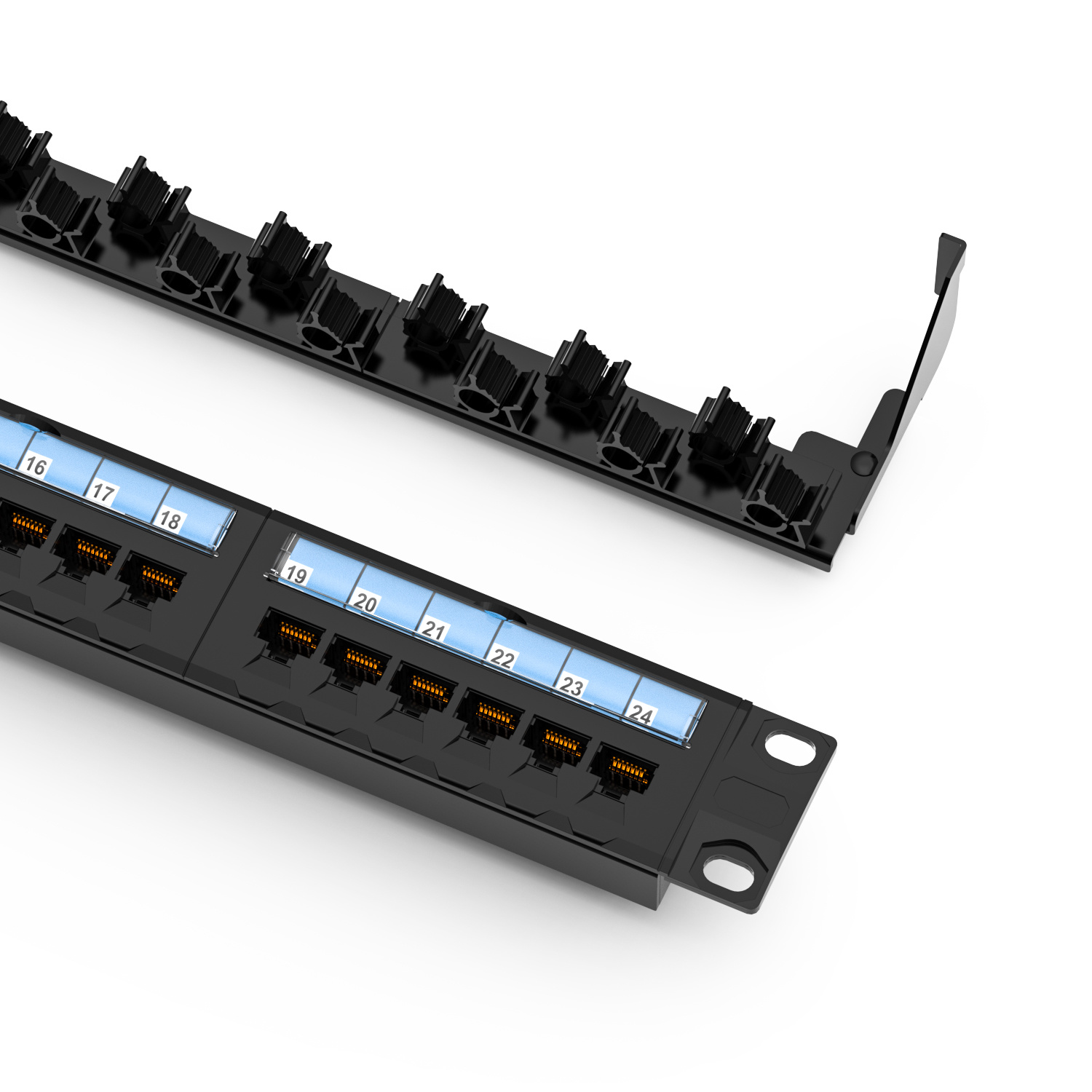 Cat‑5e UTP 24‑port patch panel