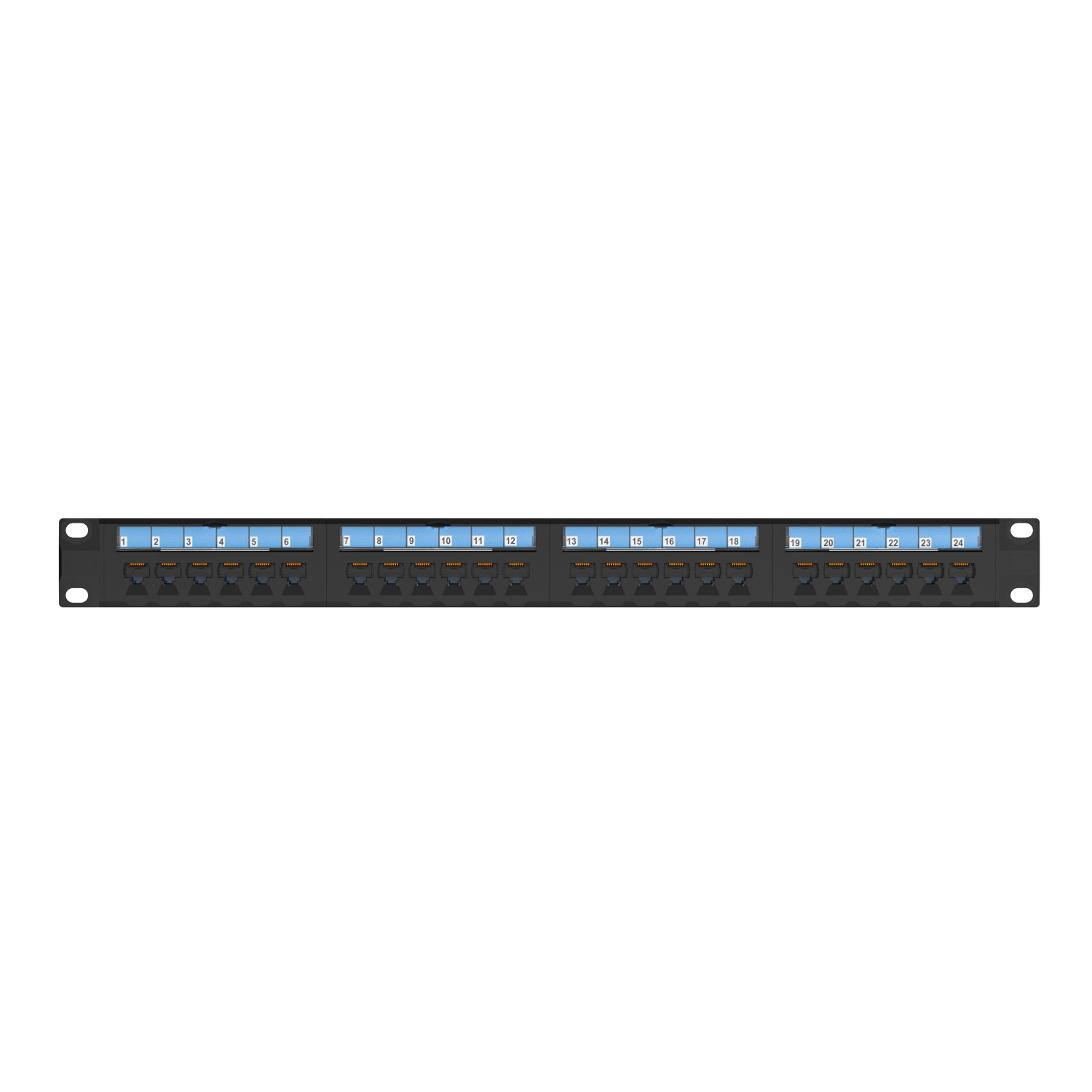 Cat5e UTP patch panel 1U 24 port
