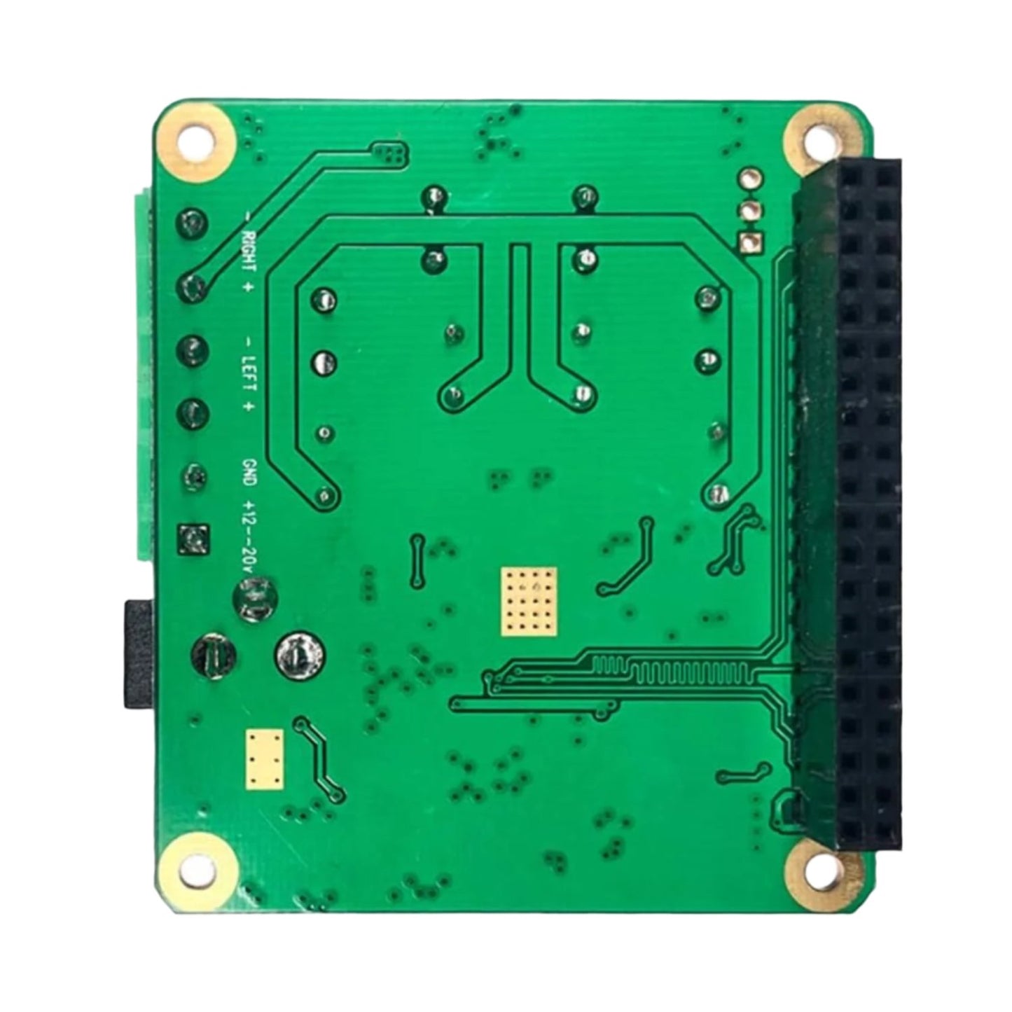 TAS5713 RPi HiFi AMP HAT Amplifier Audio Module 25W Class-D Power Sound Card Expansion Board Nichicon Capacitor Audio Expansion For Raspberry Pi 4 3 B+ Pi Zero Nichicon Capacitor - RS2808