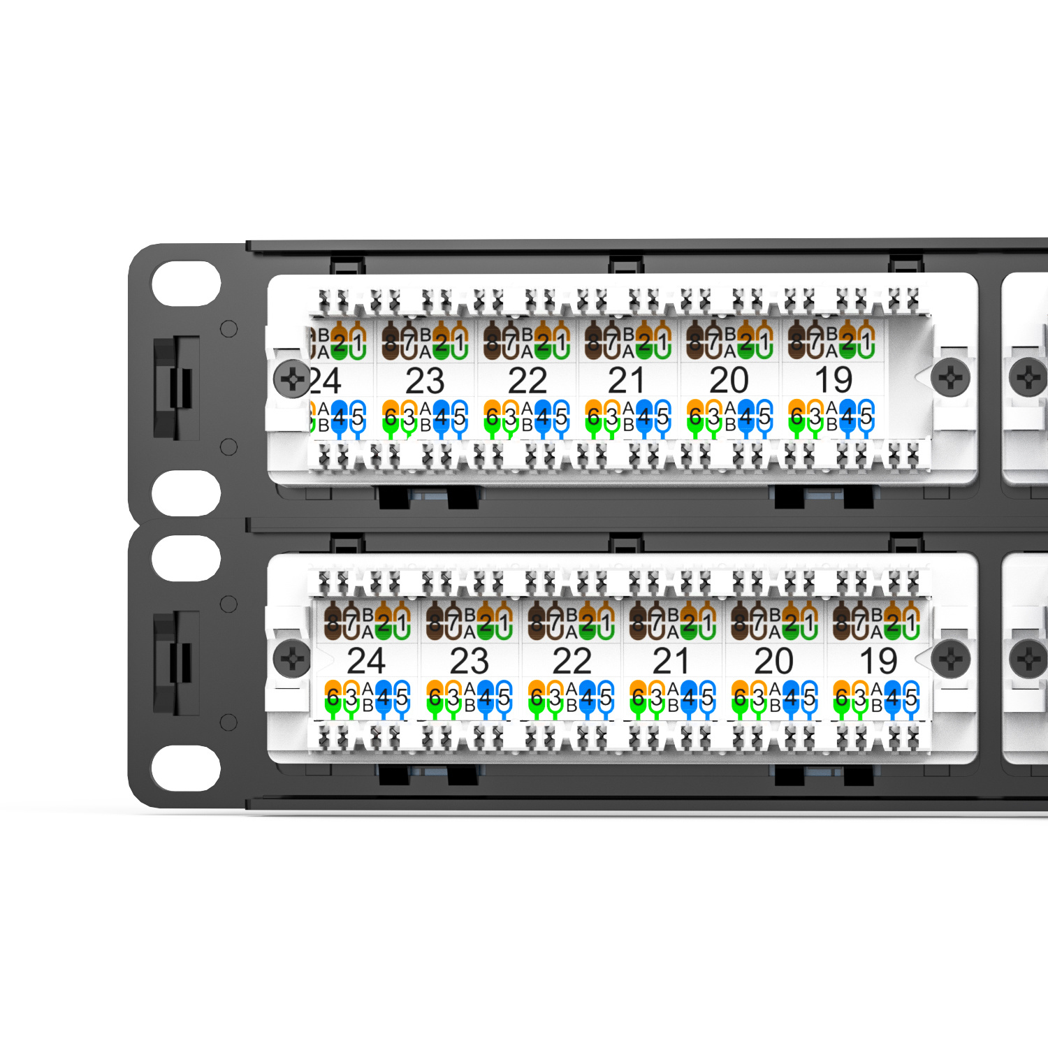 48‑Port Cat5e Unshielded Patch Panel