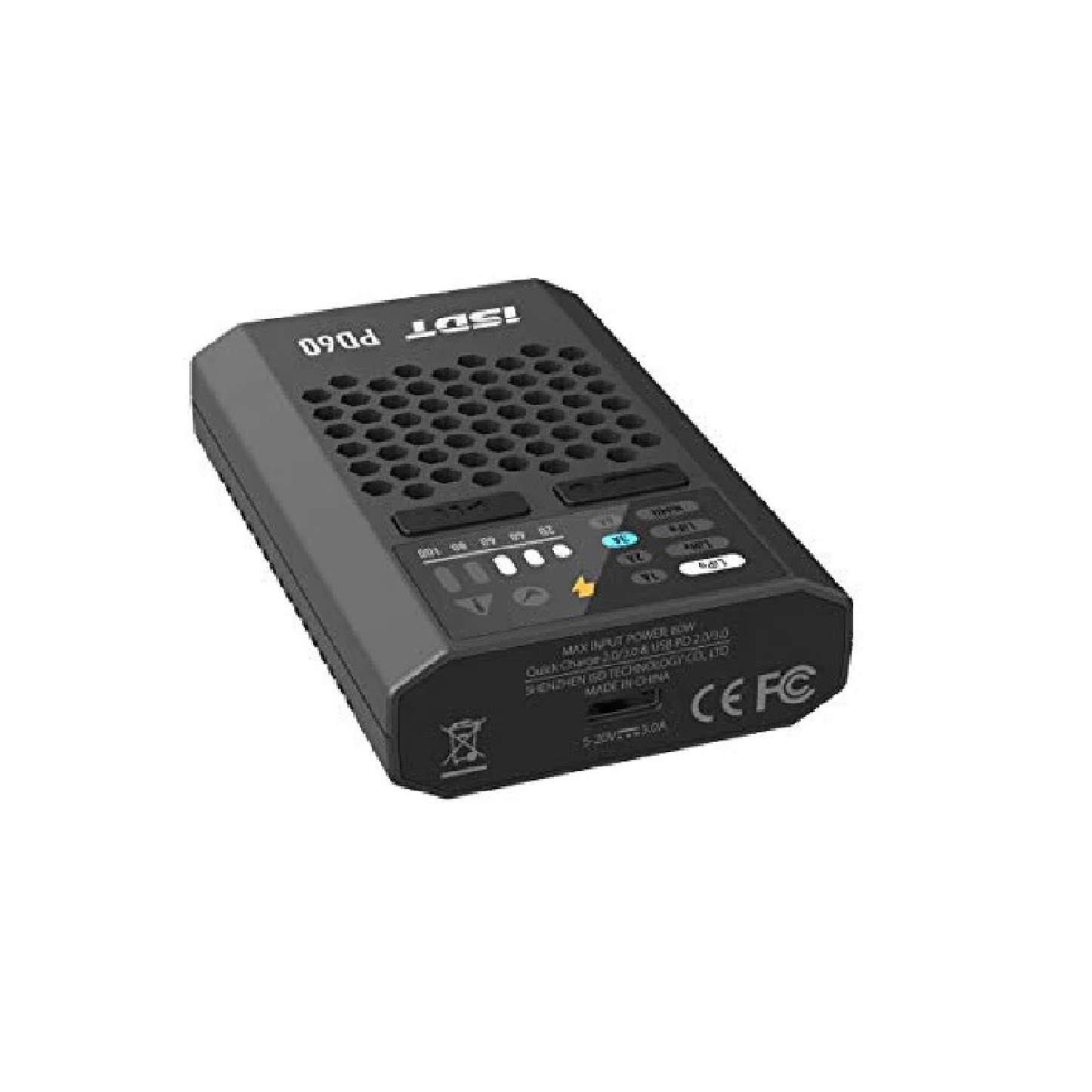 ISDT PD60 60W USB-C Fast Charger 6A 1-Channel Battery Charger For 1–4S LiPo/LiFe/LiHV/NiMH/Pb