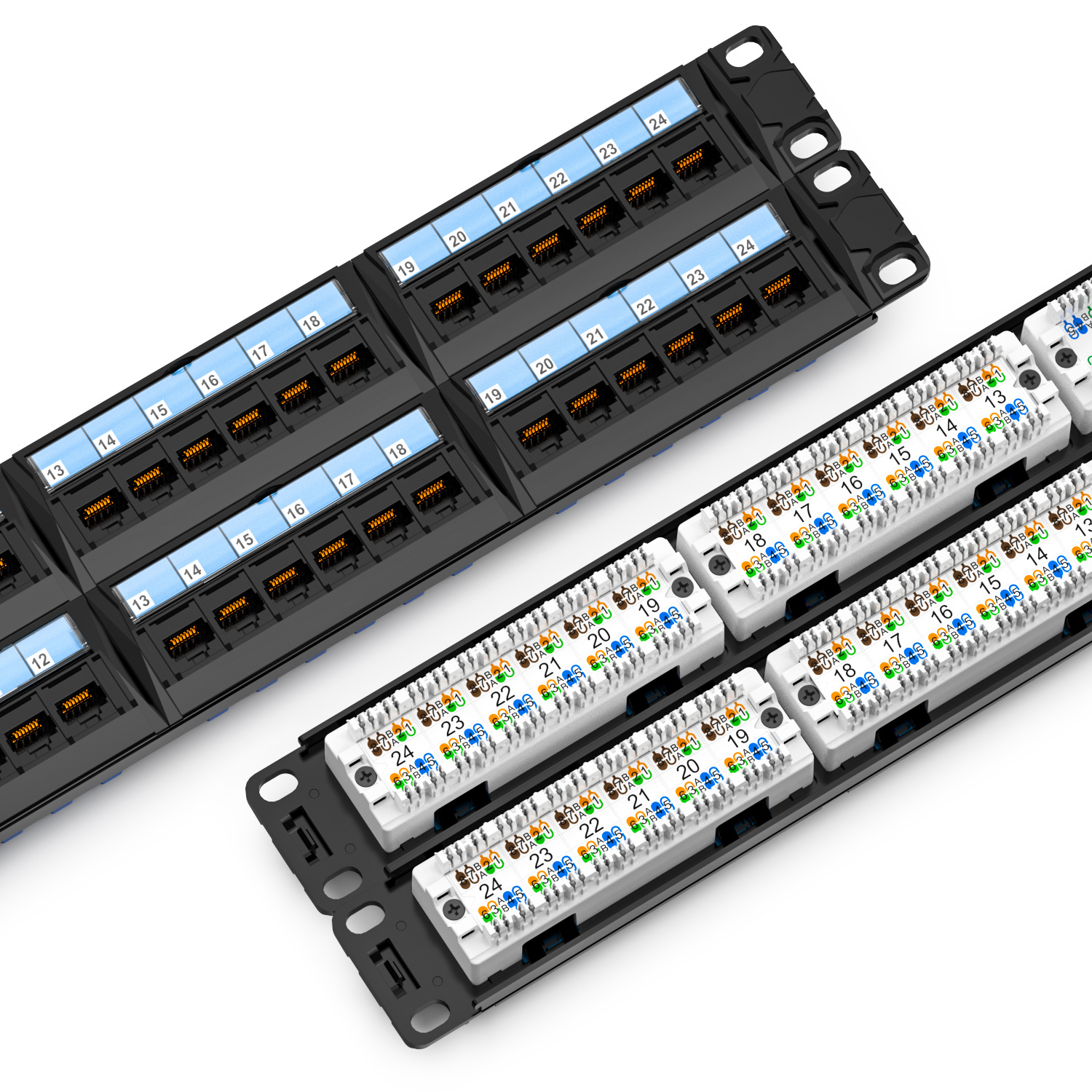 Cat5e UTP 48‑Port Patch Panel