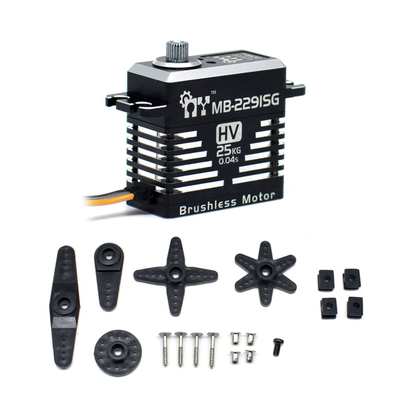 My Servo MB-2291SG Digital Brushless Steel Gear Servo 29kg-cm High-Torque Steel Gear Servo For 1/8 & 1/10 Scale RC Cars