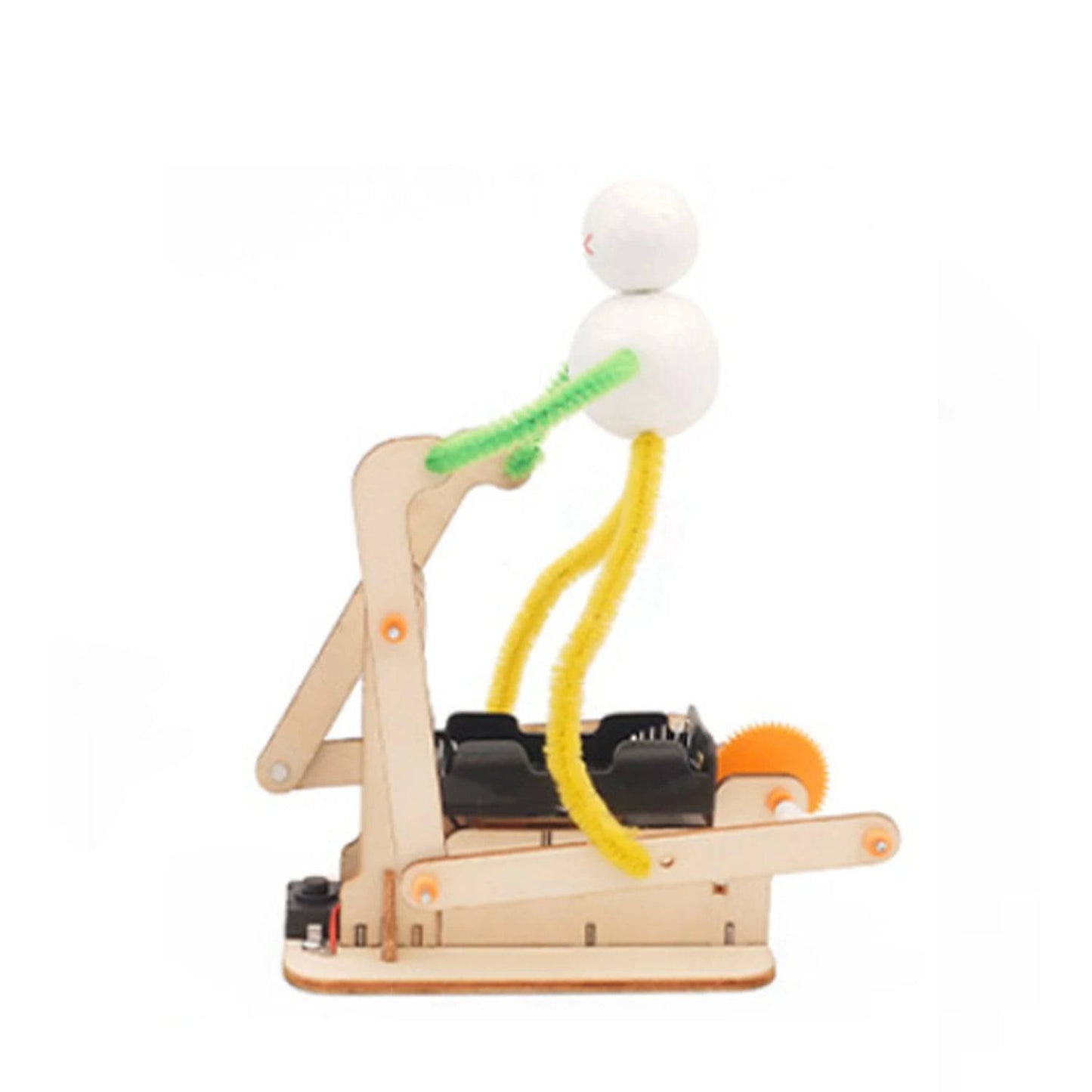 Treadmill Running Robot STEM Kit DIY Wooden Electric Science