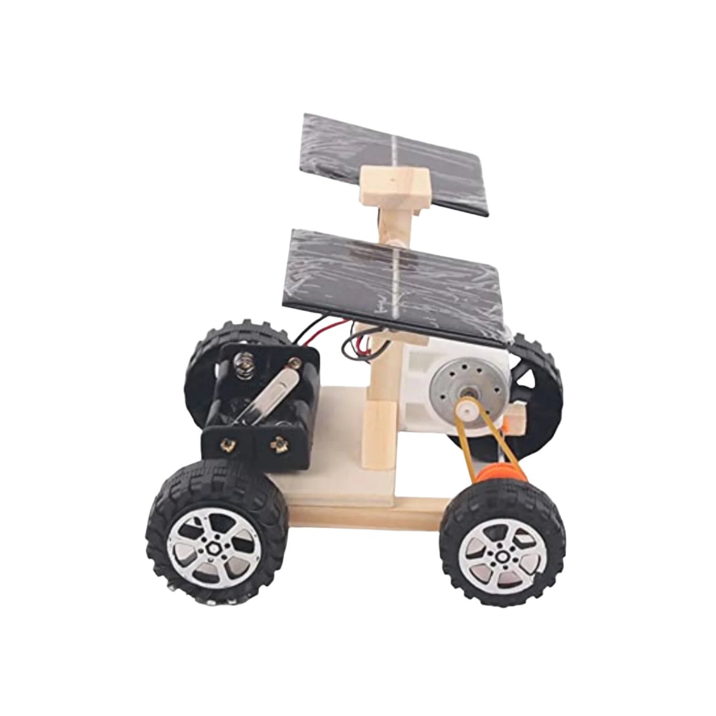 Solar Powered Car STEM Kit Self-Assembly Car Eco-Friendly Science Electric Car Model Technological Vehicles Kit Experiment Puzzle Kit For Children - RS6292