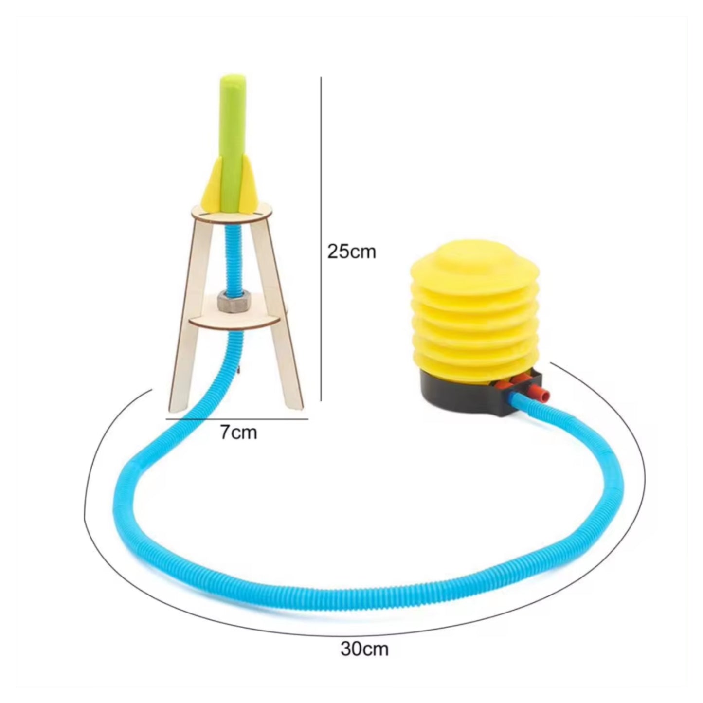 DIY Inflatable Rocket STEM Kit Rocket Launching DIY Puzzle Pack STEM Toy Science Education Set Build Your Own Rocket: STEM Education Toy - RS6285