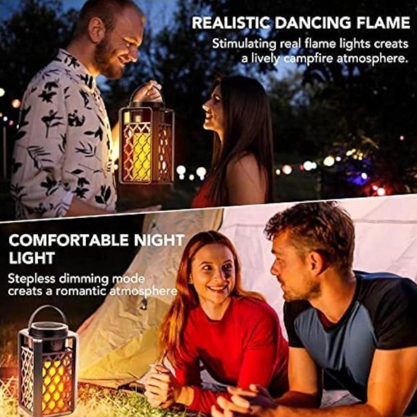 Bluetooth Speaker with Flickering Flame Light 10W Waterproof Portable Led Flame Speaker With Torch Atmosphere 10W Enhanced Bass For Patio Porch Garden Home Backyard - RS6135