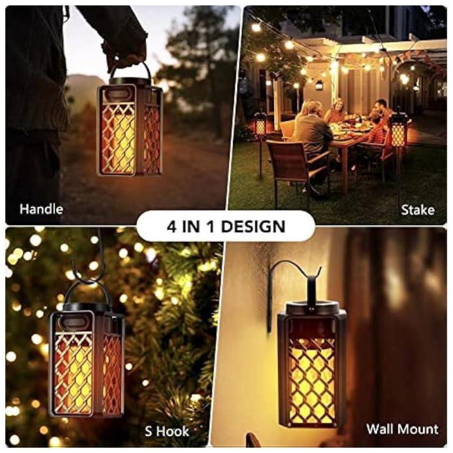 Bluetooth Speaker with Flickering Flame Light 10W Waterproof Portable Led Flame Speaker With Torch Atmosphere 10W Enhanced Bass For Patio Porch Garden Home Backyard - RS6135
