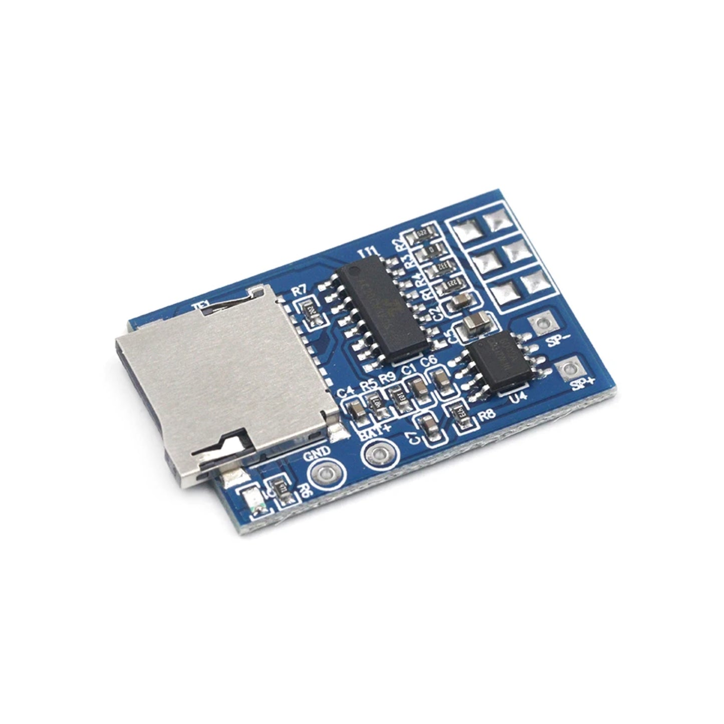 GPD2846A MP3 Decoder Board with Amplifier 2W Audio Amp with MP3 Decoder TF Card MP3 Player Module Plug-and-Play MP3 Audio Module- RS4023