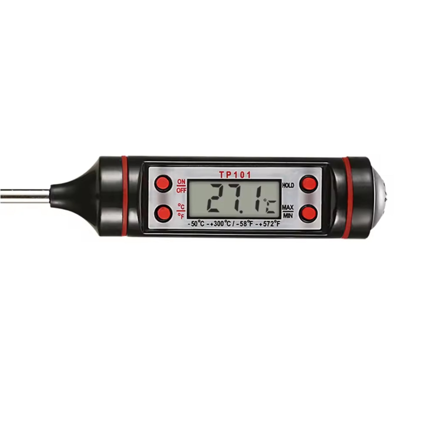 Portable Digital Food Thermometer Digital Probe Food Thermometer Waterproof Digital Food Thermometer Instant Read Digital Meat Thermometer with Temperature Probe - RS4166