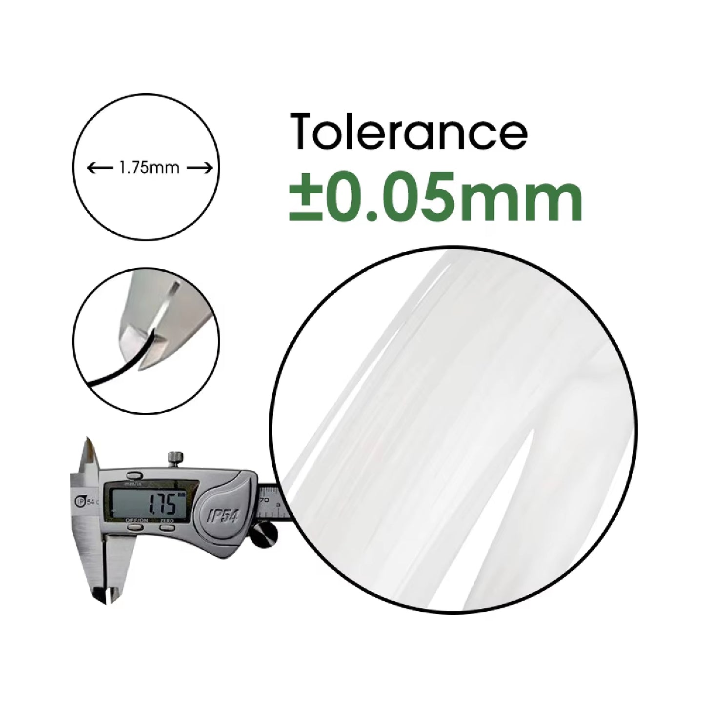 eSun 1.75mm Nozzle Cleaning Filament High-Quality Nozzle Cleaning Filament Professional-Grade Nozzle Cleaning Filament For Your 3D Printer - 100g - Natural - RS3503