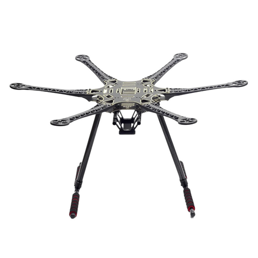 S550 Hexacopter Frame Kit 6-Axis Drone Flame Lightweight S550 Hexacopter Frame Kit With Arms Carbon Fiber Landing Gear With Unflodable Landing Gear For FPV Quadcopter Drone For Aerial Photography - RS4451