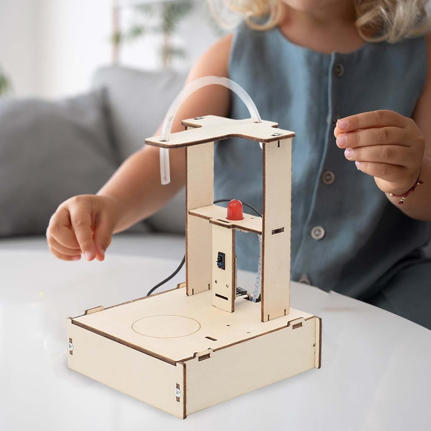 Wooden Induction Water Dispenser STEM Kit Infrared Sensor Water Dispenser STEM Kit Wooden Infrared Sensor Water Dispenser Science Model STEM Kit Engineer Your Own Water Dispenser - RS6466