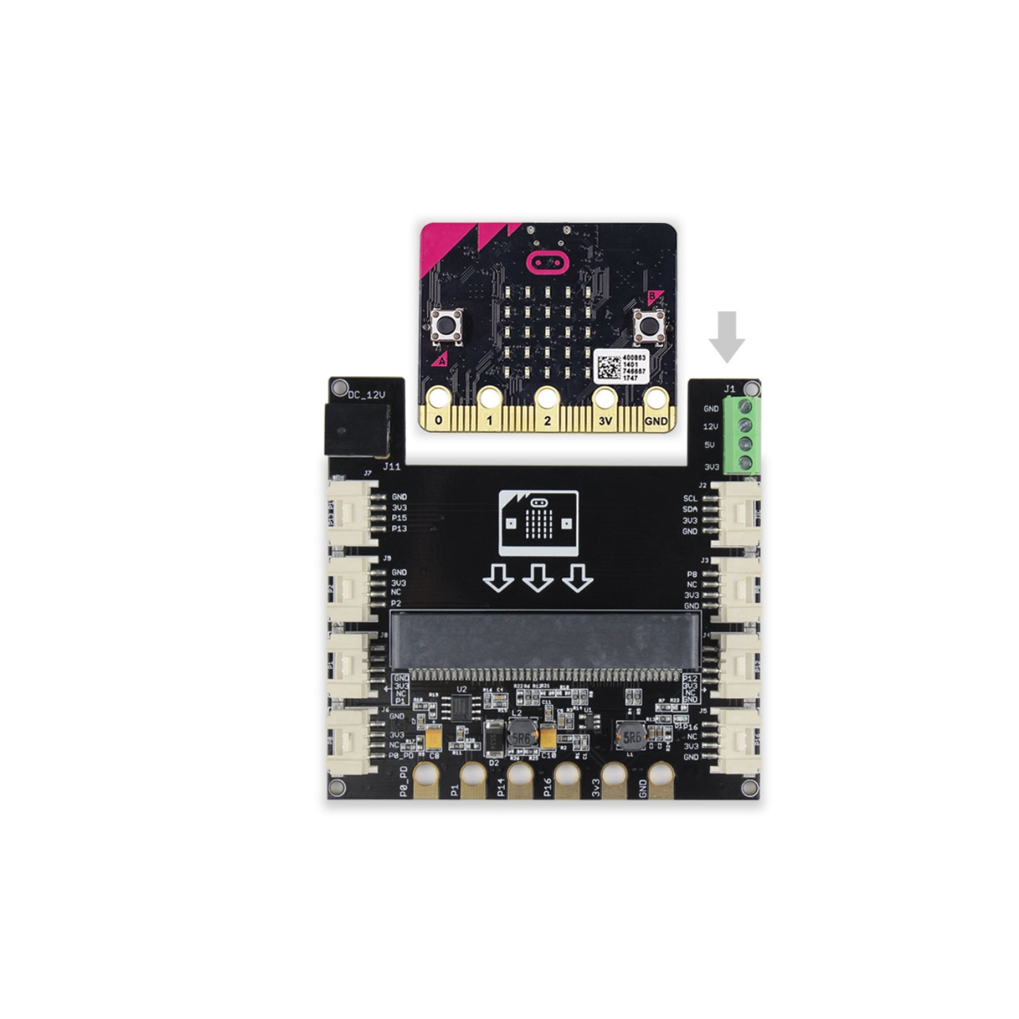 Elecrow Crowtail-base shield For Microbit V2.2/V1.2 - RS7479