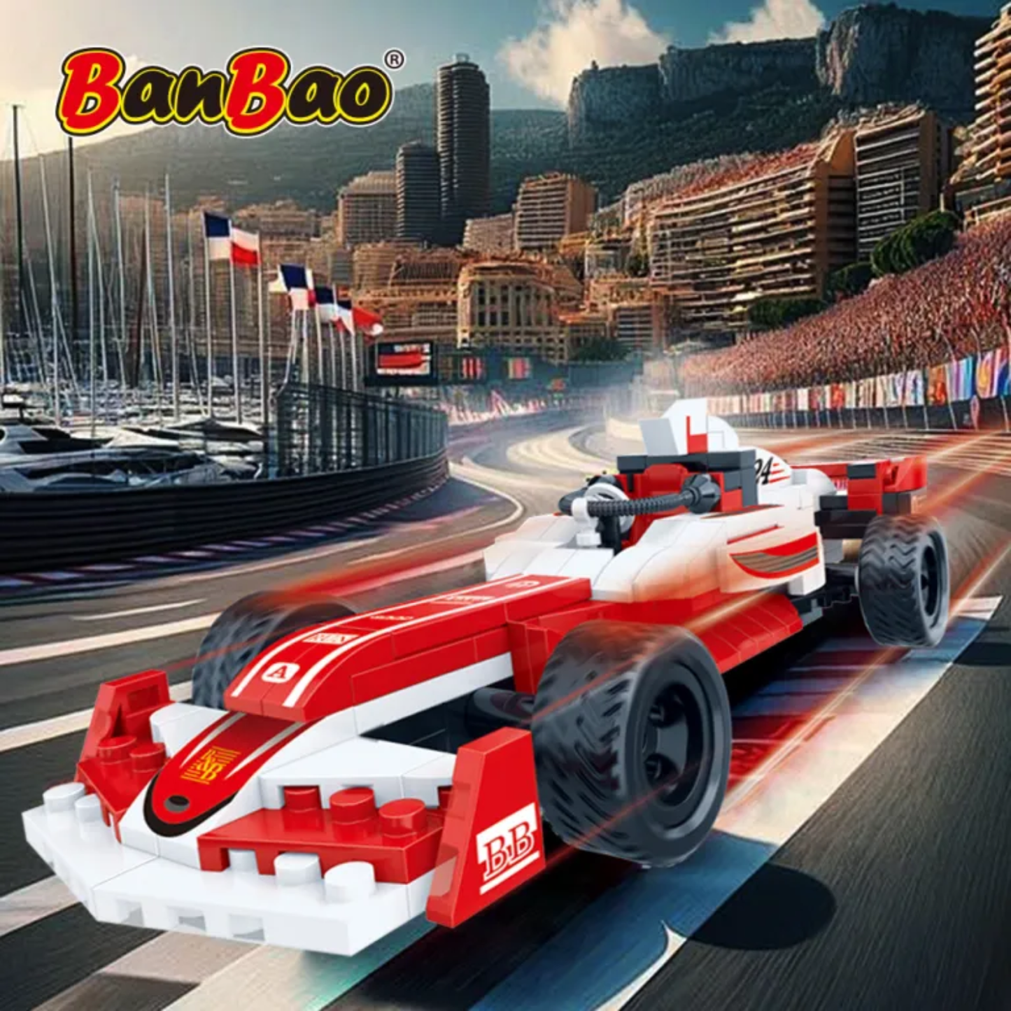 BanBao Sports Car MOC Building Set