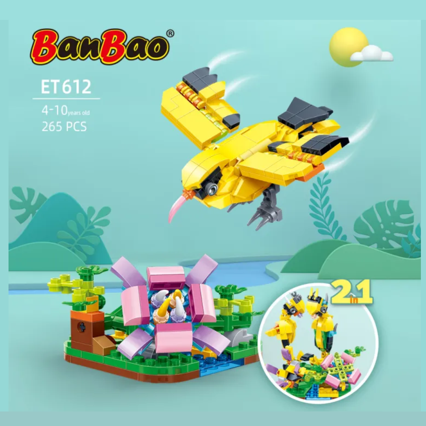 BanBao Happy Oriole and Hippocampus Building Blocks