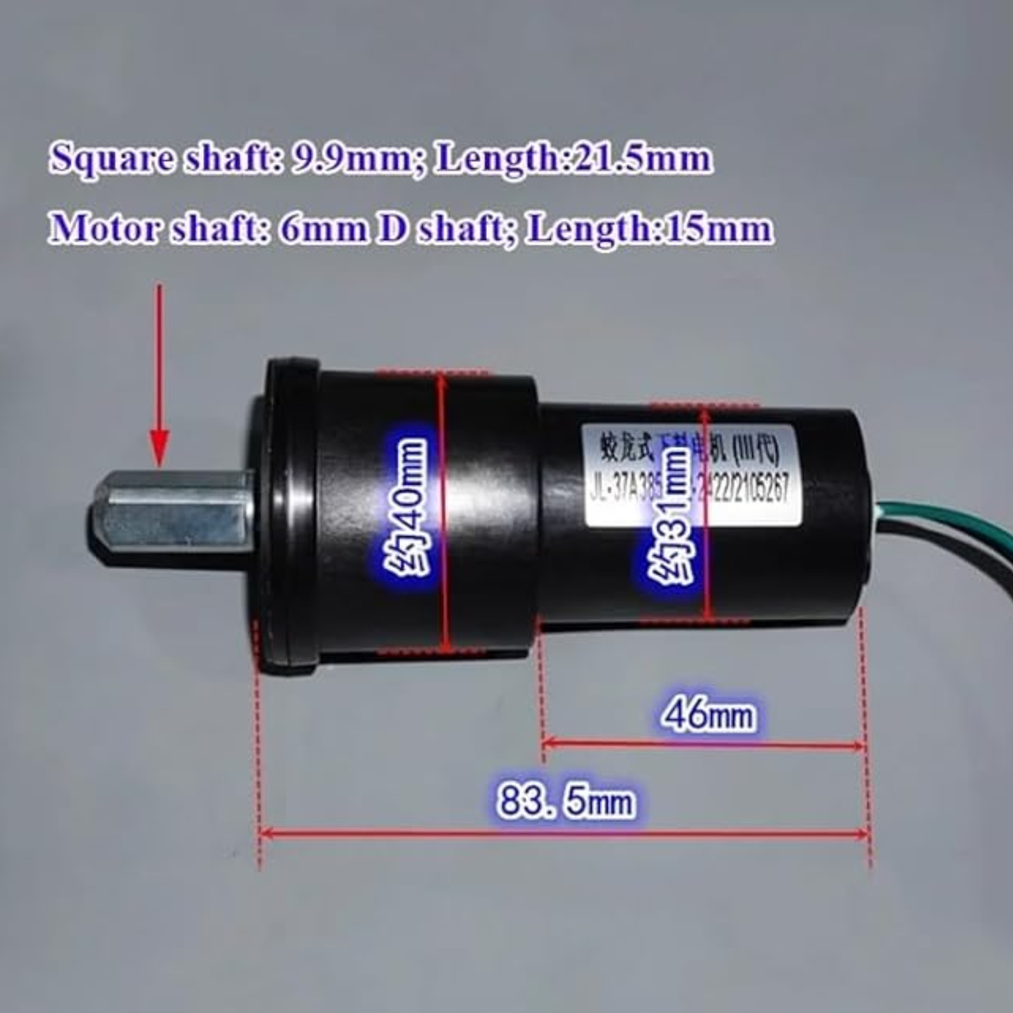 12V-24V 22RPM Slow Speed Motor