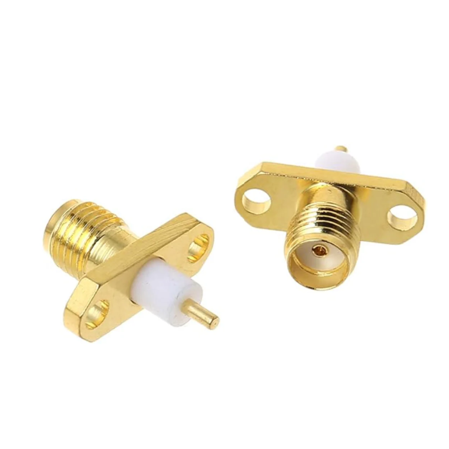 SMA Female Jack Straight SMA Connector Panel Mount 2 Hole Chassis Mount RF Connector - RS3794