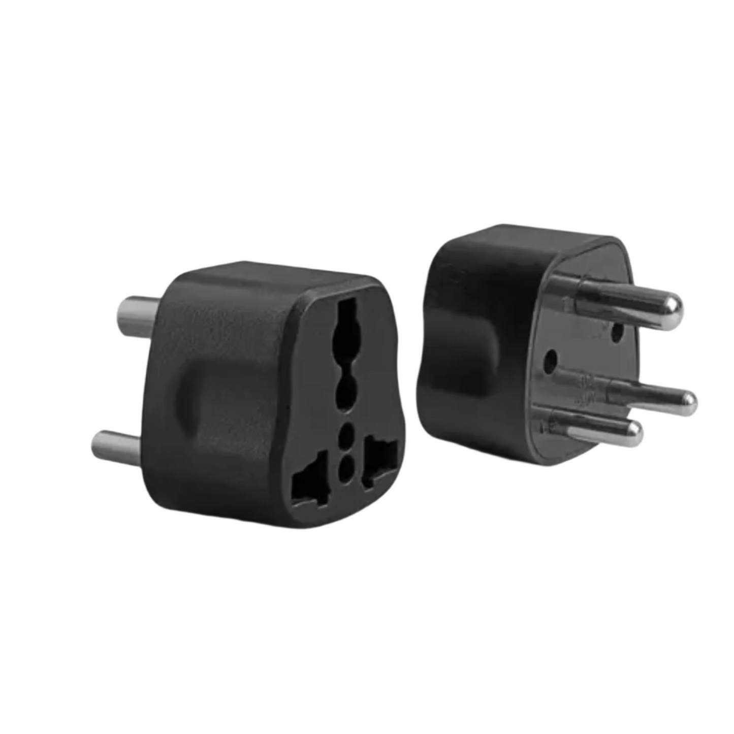 US-UK-EU Plug Converter Universal 3 Pin Plug Adapter For Travel Multi Plug Converter Pack of 2 - RS6908