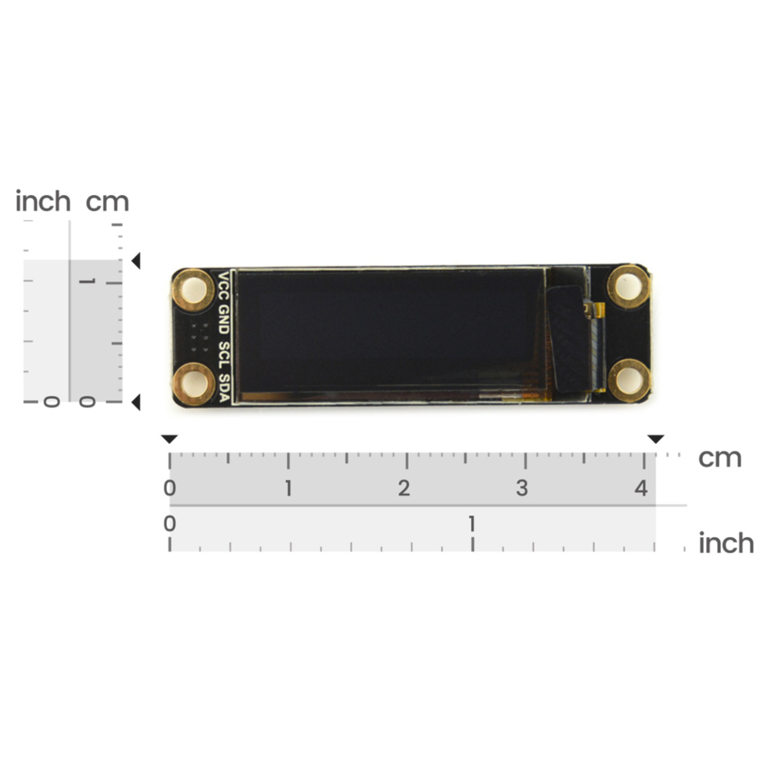 DFRobot Fermion: Monochrome 0.91” 128×32 I2C OLED Display with Chip Pad (Breakout)