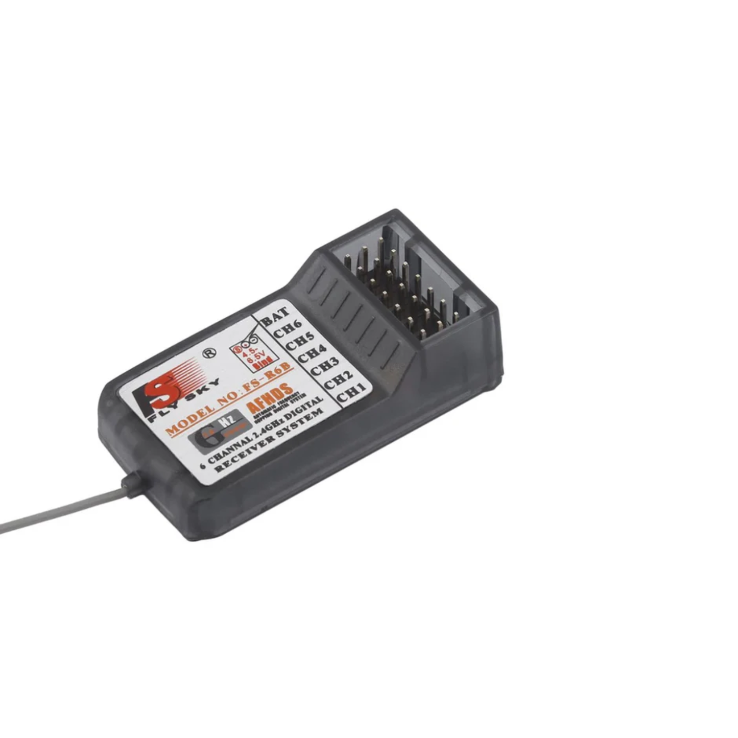 FlySky FS-R6B 6CH 2.4Ghz RC Receiver Compatible With TH9X FS-CT6B Receiver For RC Airplane Drone - RS4402