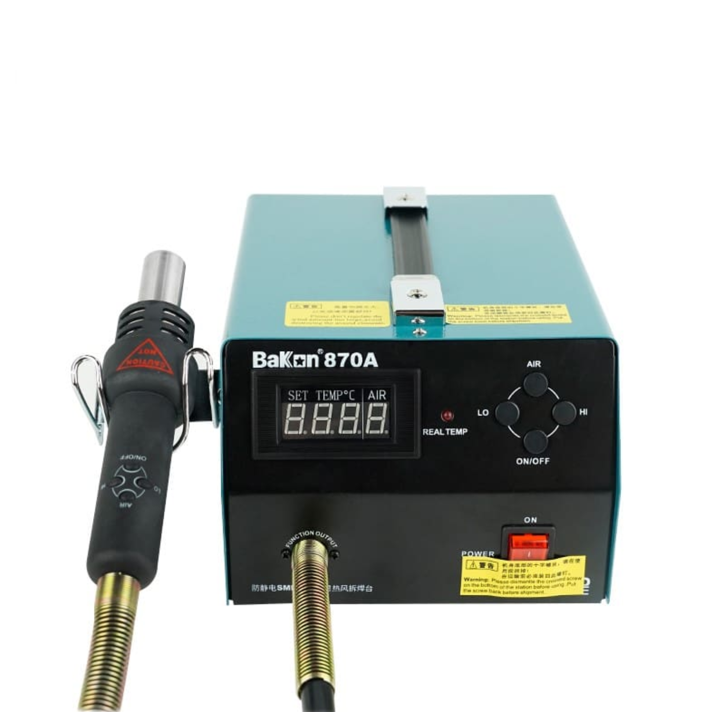 Bakon BK870A 700W Digital Hot Air SMD Rework Station With Temperature Control For Motherboard PCB Welding, Desoldering And Repair (Multicolour)