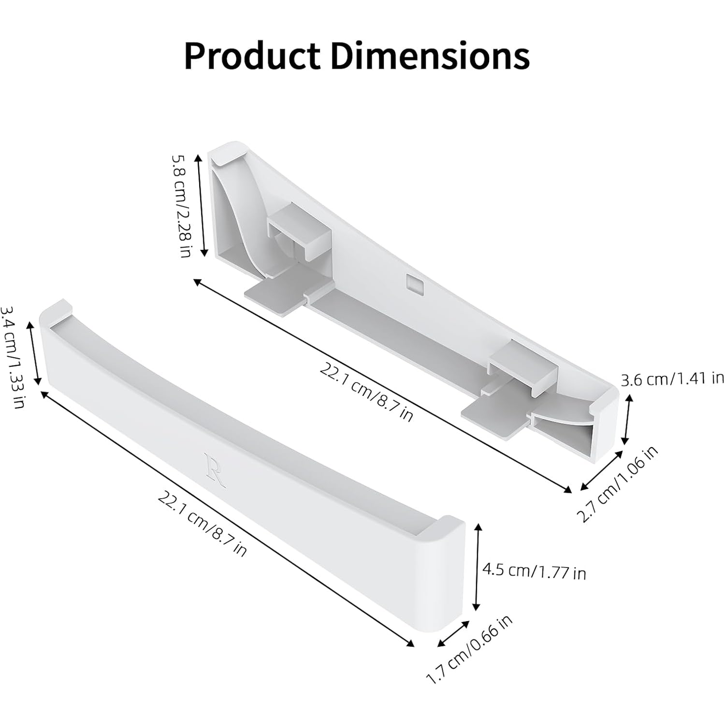 JYS Horizontal Stand with Non-Slip Nuts, and Stable Base Compatible with Both Disc & Digital Editions For PS5 Pro & PS5 Slim Consoles - White