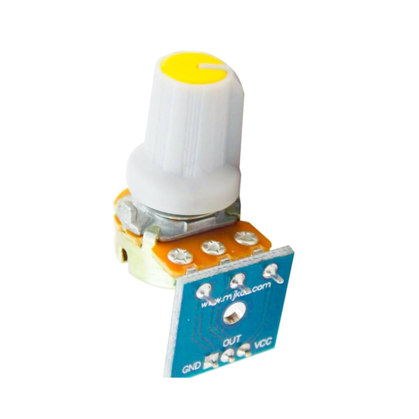 10K Potentiometer Module Adjustable Resistance Rotary Knob with 3-Pin Interface for Arduino, Raspberry Pi, and DIY Electronics Projects-RS6595